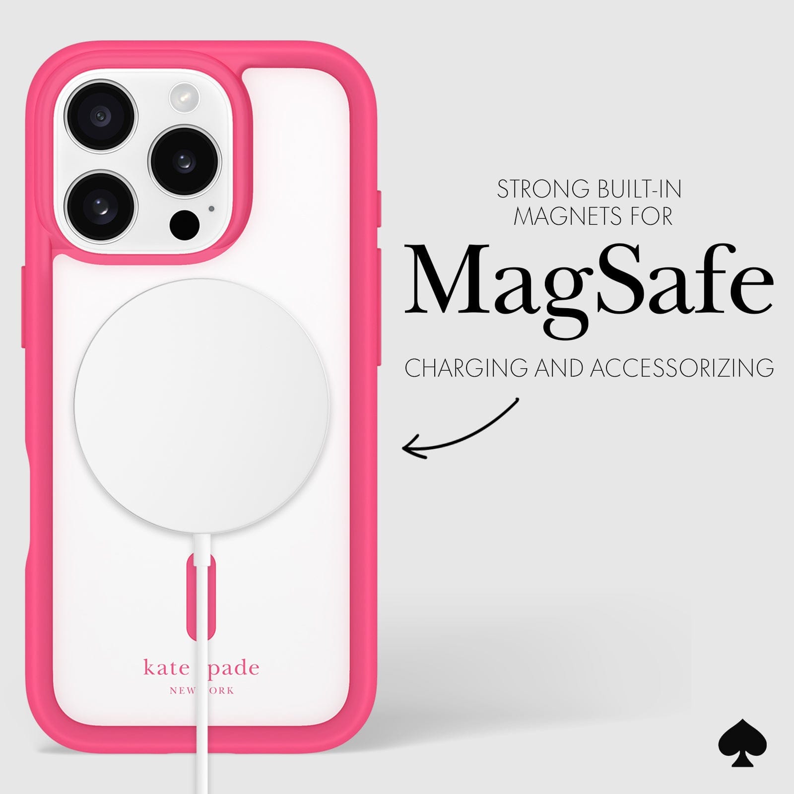 STRONG BUILT IN MAGNETS FOR MAGSAFE CHARGING AND ACCESSORIZING