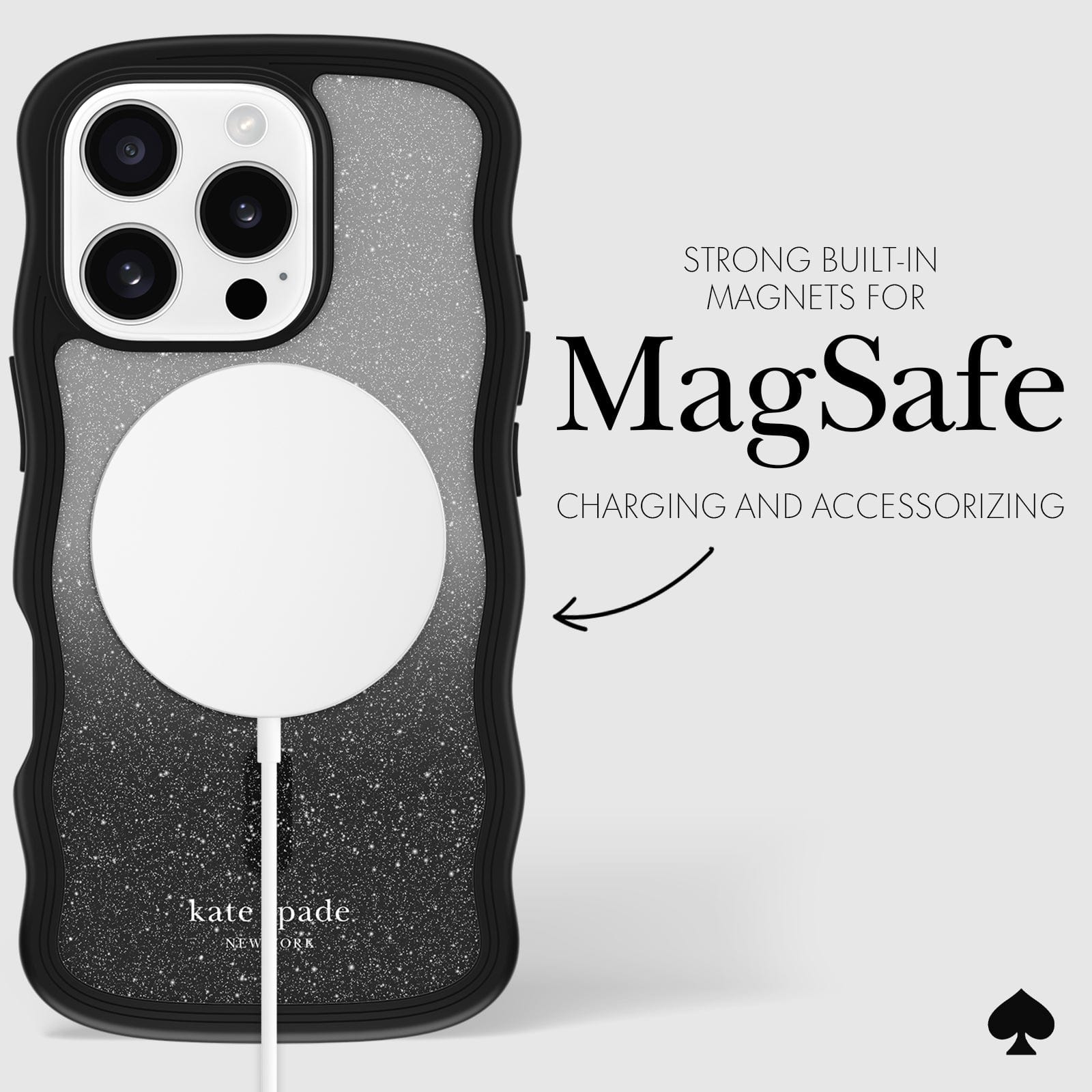 STRONG BUILT IN MAGNETS FOR MAGSAFE CHARGING AND ACCESSORIZING