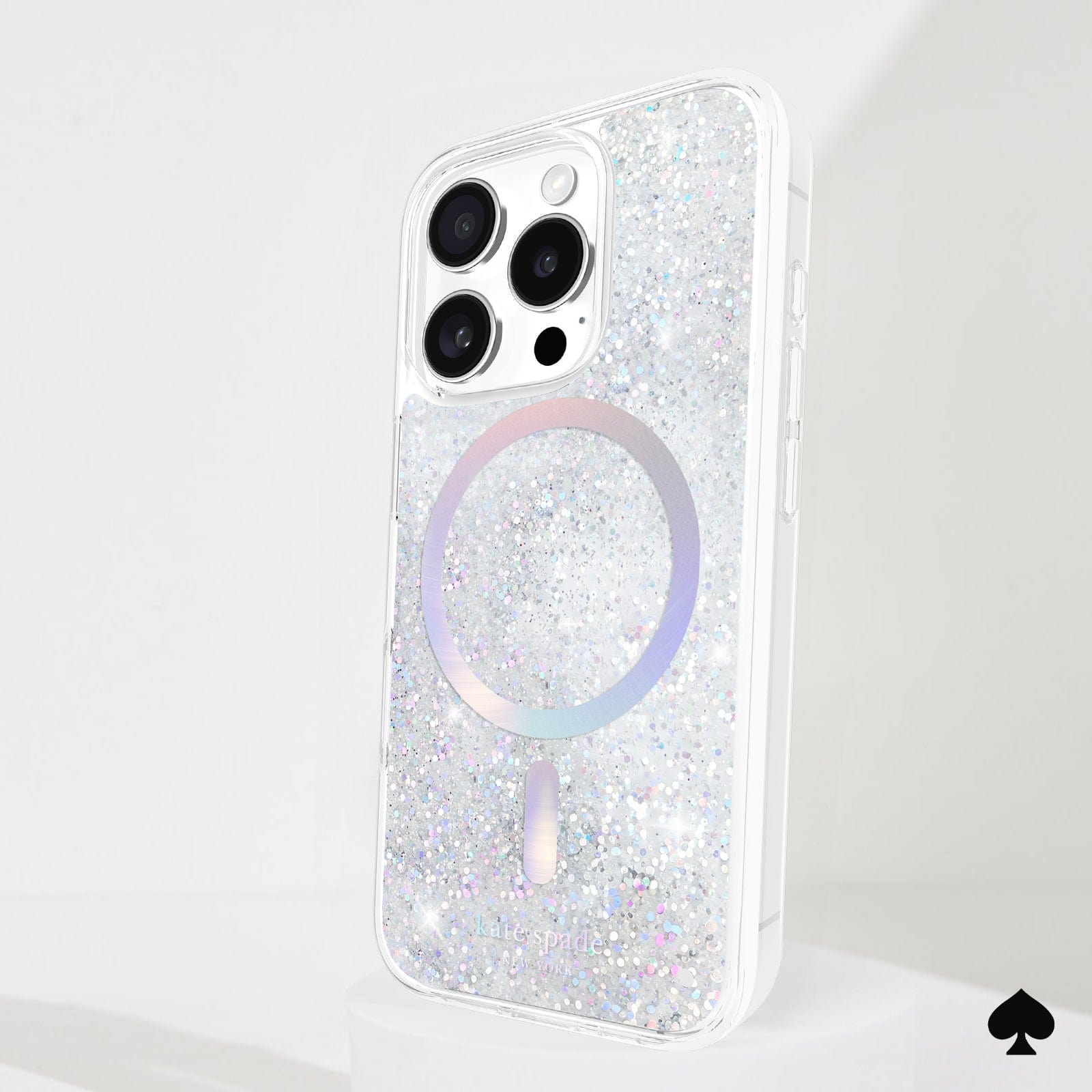 kate spade new york Liquid Glitter Opal Iridescent MagSafe - iPhone 16 Pro