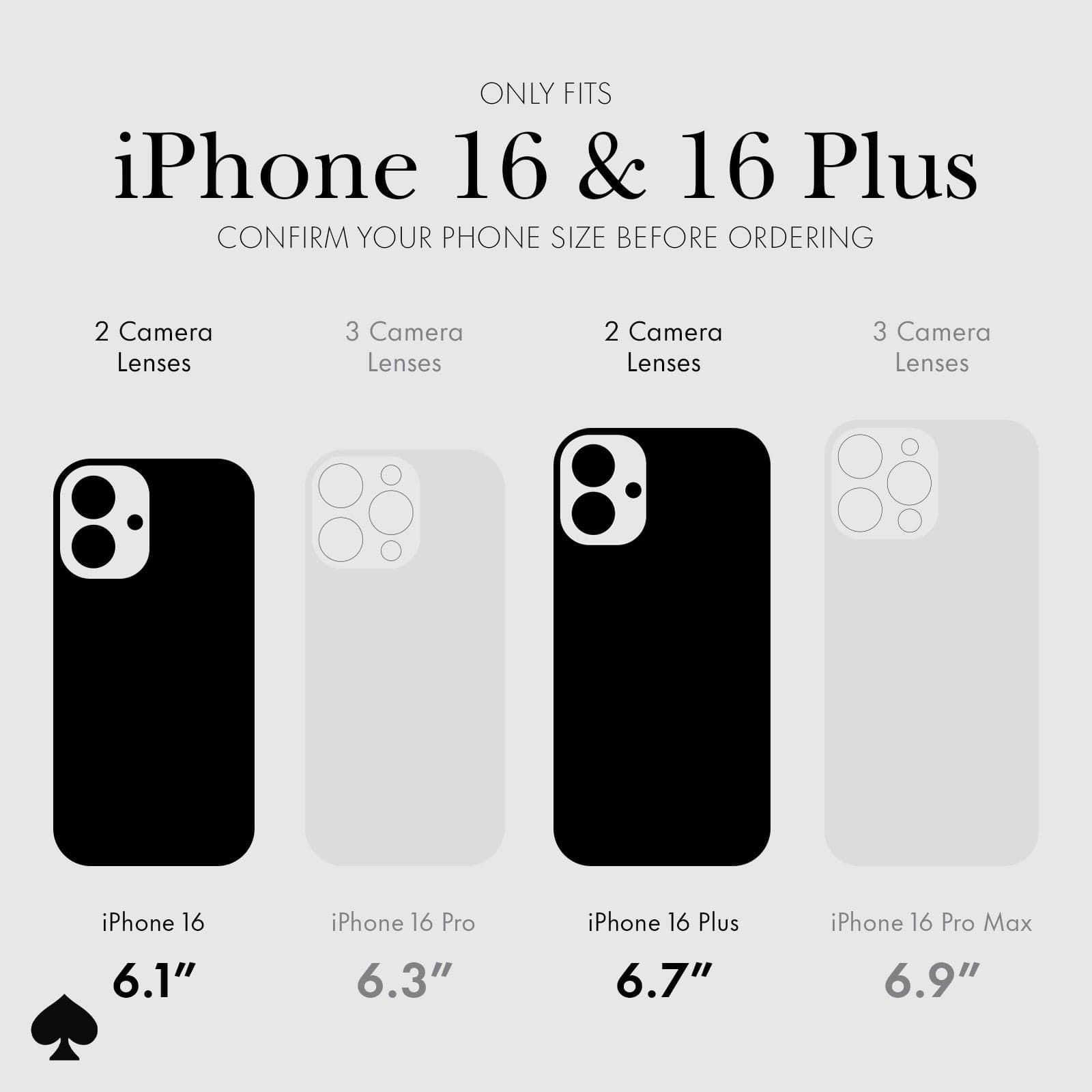 ONLY FITS IPHONE 16 AND 16 PLUS