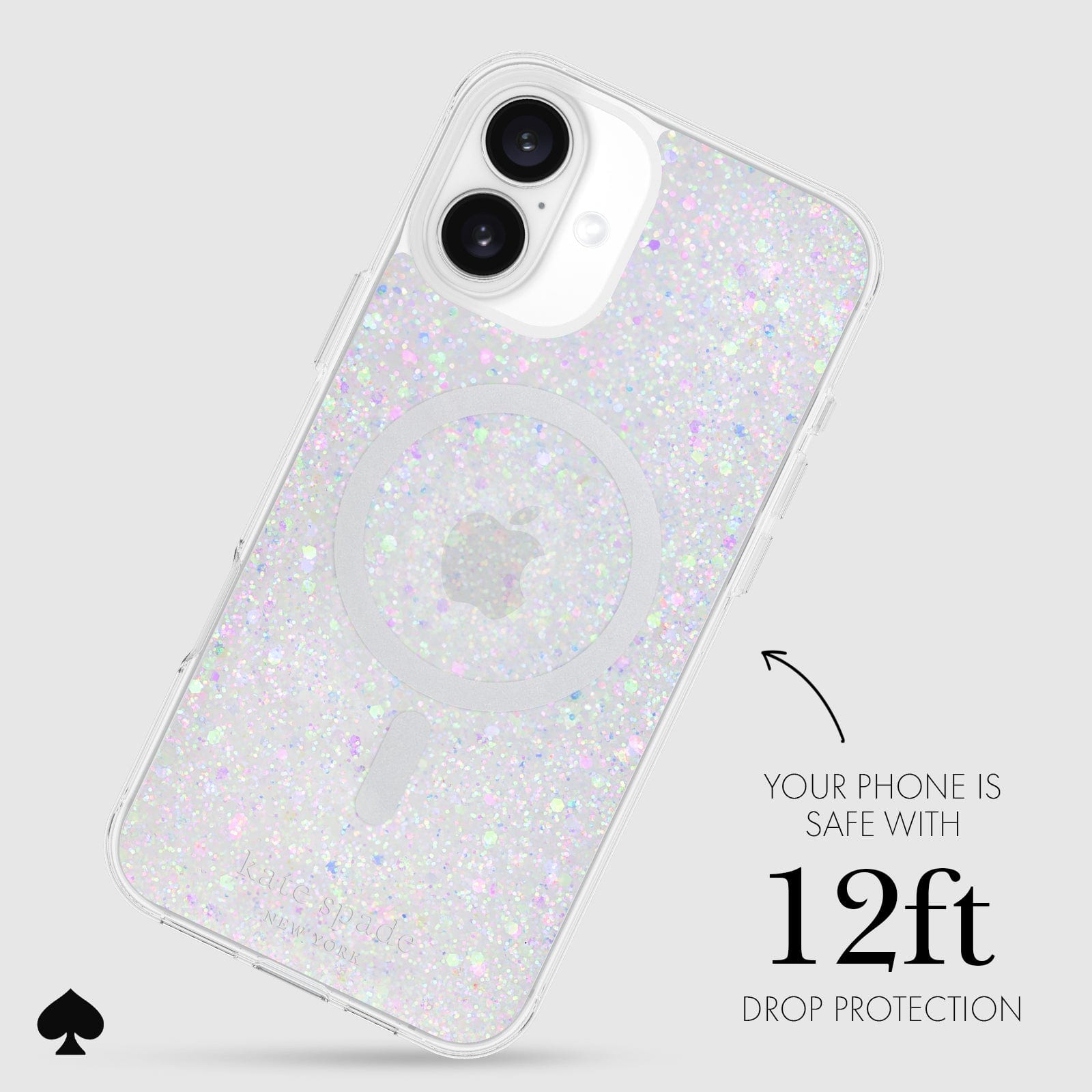 YOUR PHONE IS SAFE WITH 12-FOOT DROP PROTECTION