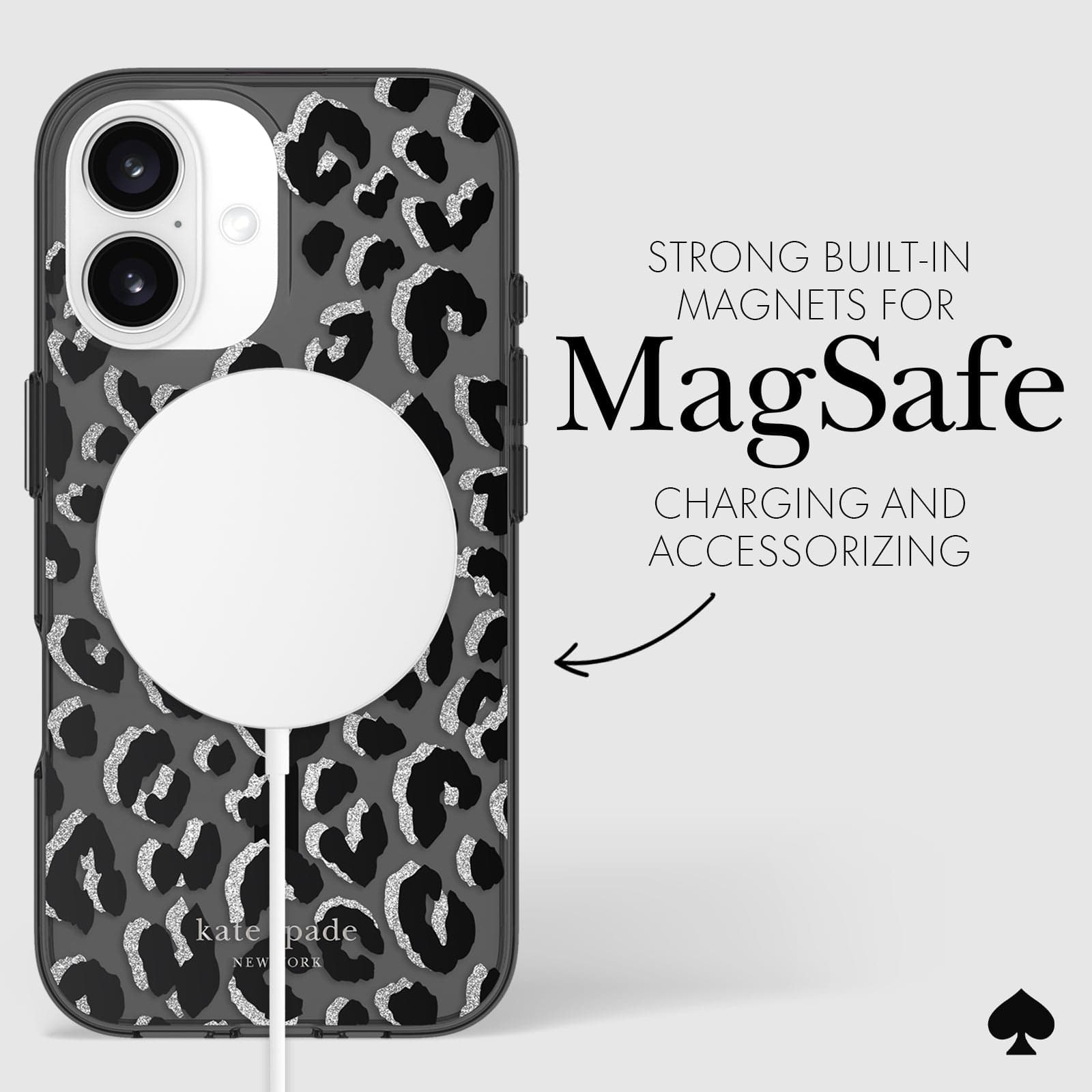 STRONG BUILT-IN MAGNETS FOR MAGSAFE CHARGING AND ACCESSORIZING