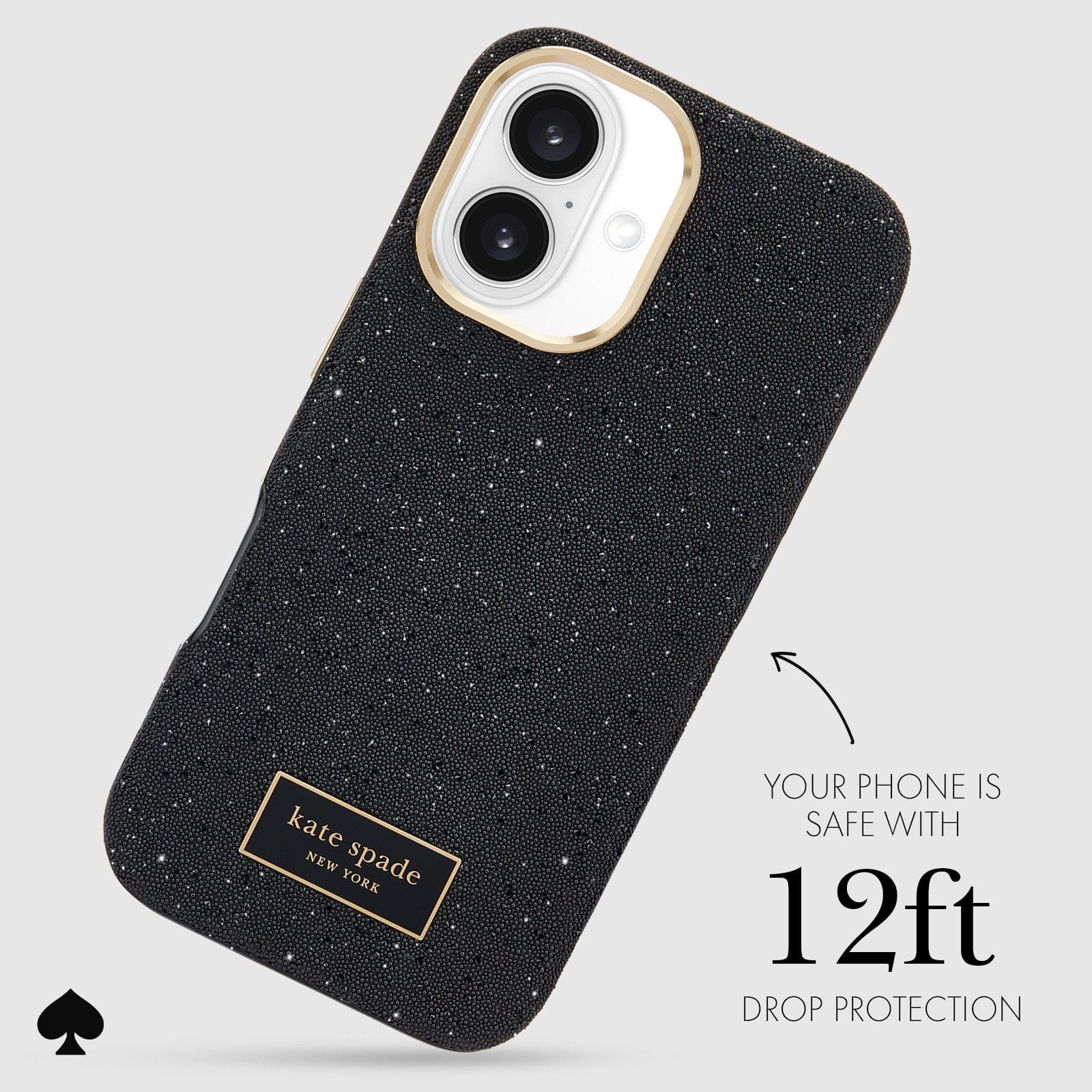 YOUR PHONE IS SAFE WITH 12-FOOT DROP PROTECTION