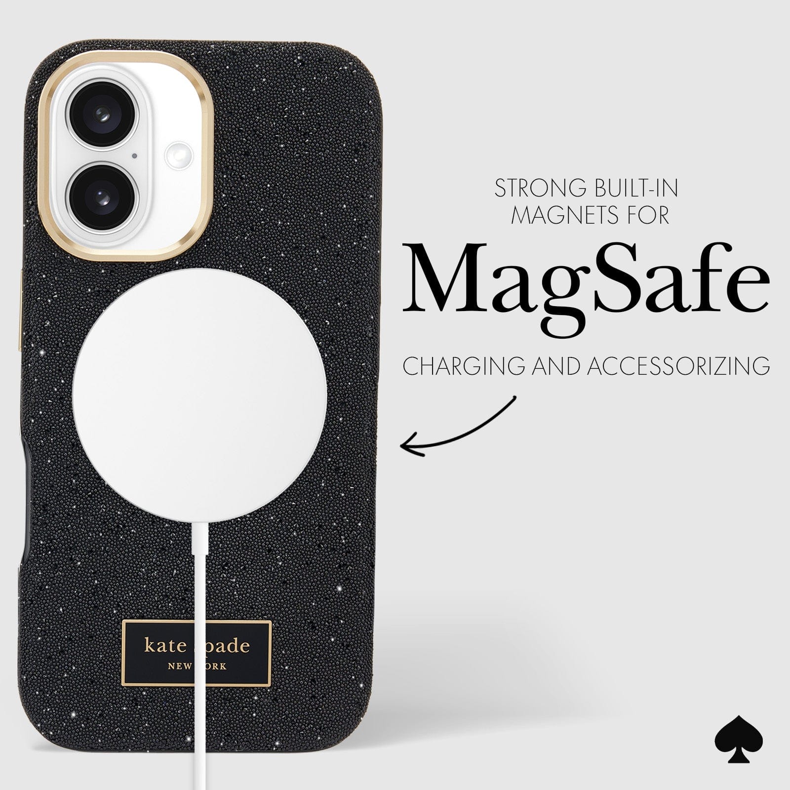 STRONG BUILT-IN MAGNETS FOR MAGSAFE CHARGING AND ACCESSORIZING