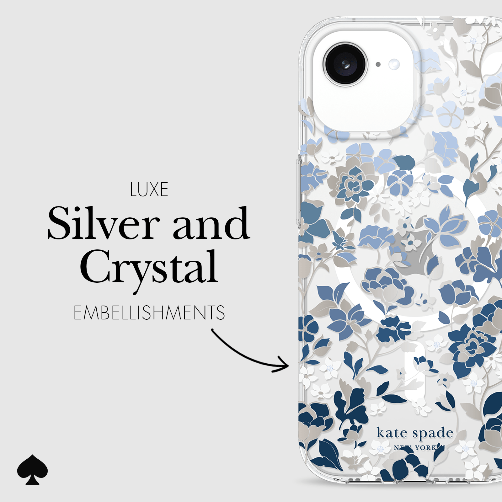 LUXE SILVER AND CRYSTAL EMBELLISHMENTS