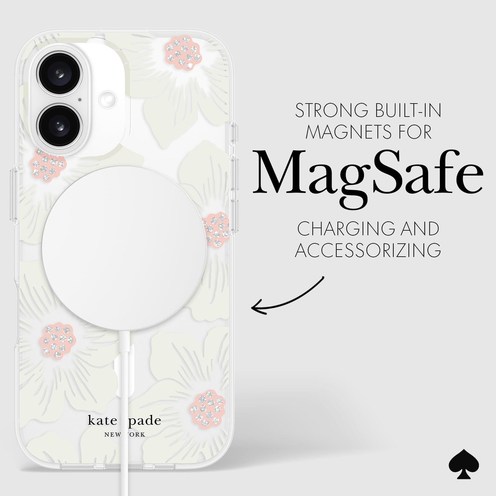 STRONG BUILT-IN MAGNETS FOR MAGSAFE CHARGING AND ACCESSORIZING