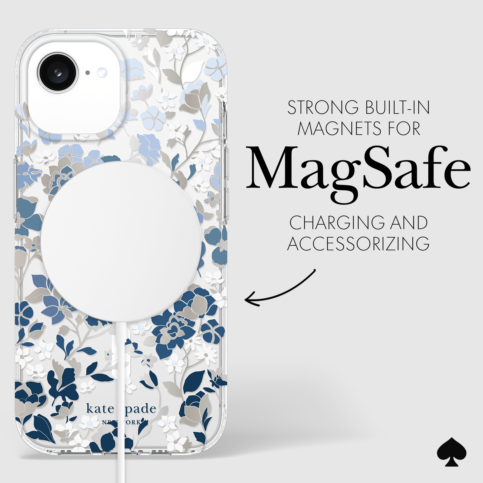 STRONG BUILT-IN MAGNETS FOR MAGSAFE CHARGING AND ACCESSORIZING