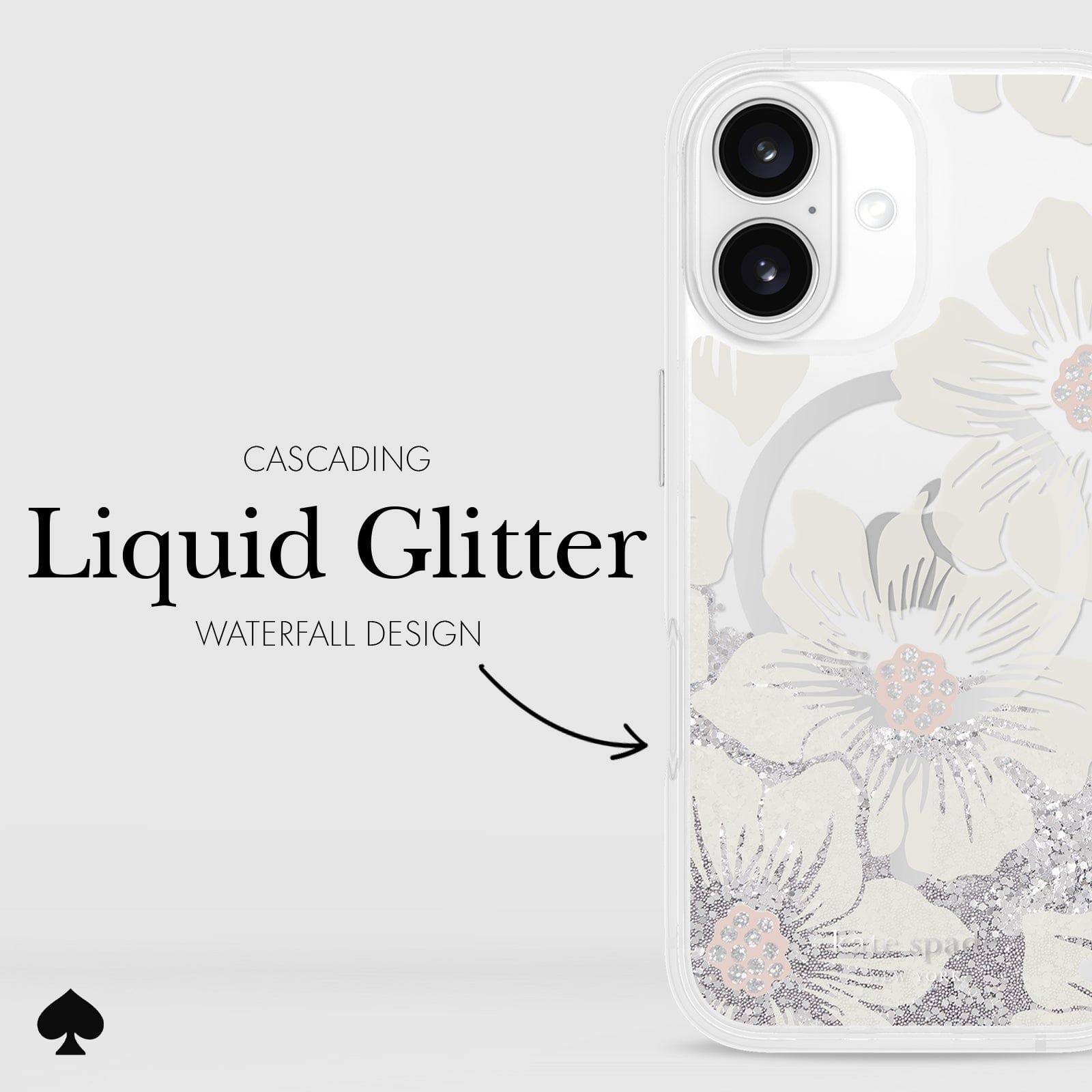 CASCADING LIQUID GLITTER WATERFALL DESIGN