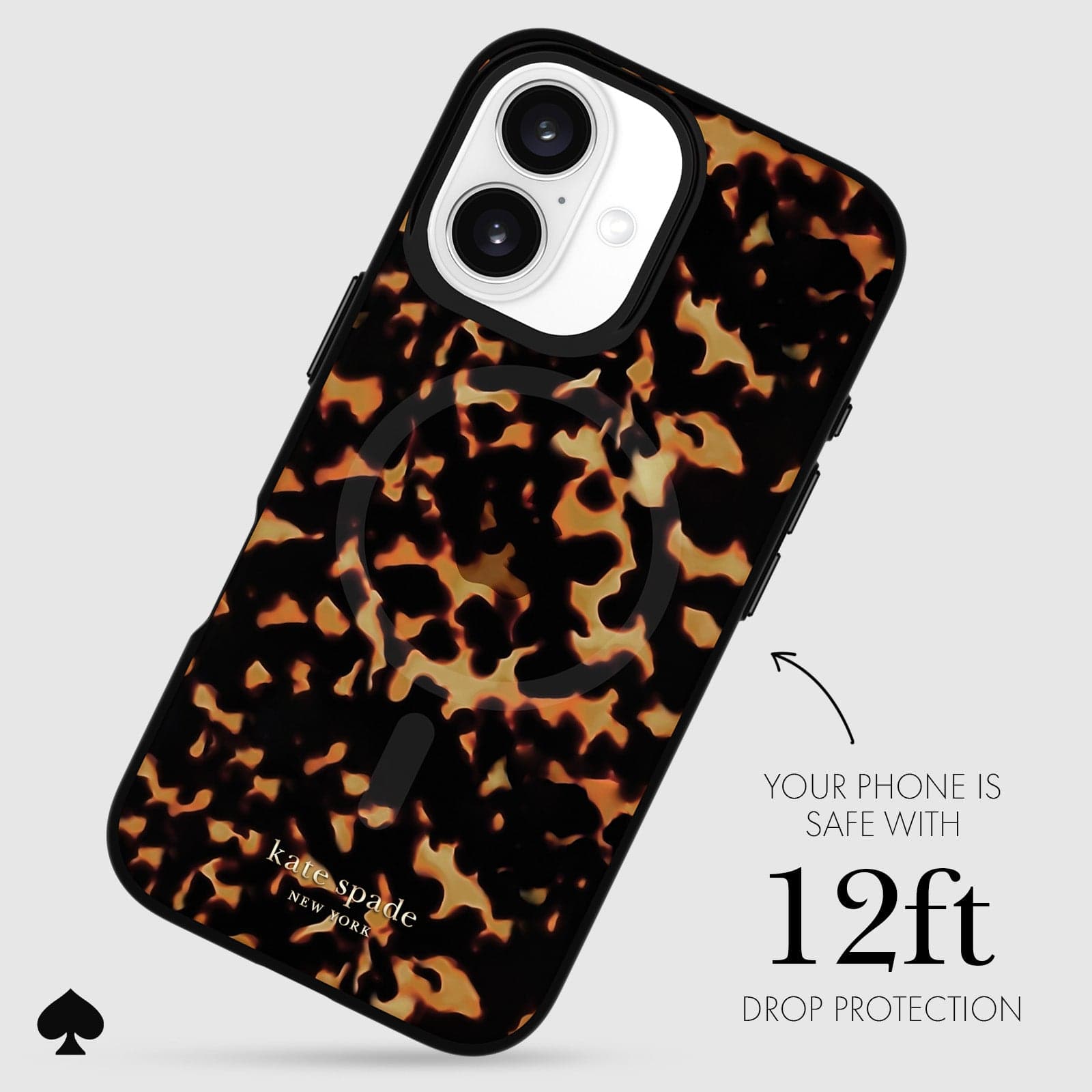 YOUR PHONE IS SAFE WITH 12-FOOT DROP PROTECTION