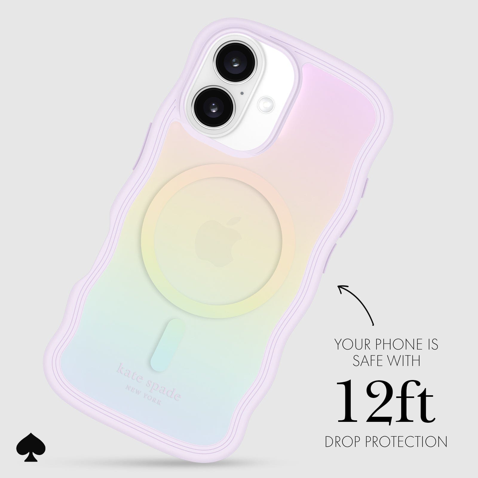 YOUR PHONE IS SAFE WITH 12-FOOT DROP PROTECTION