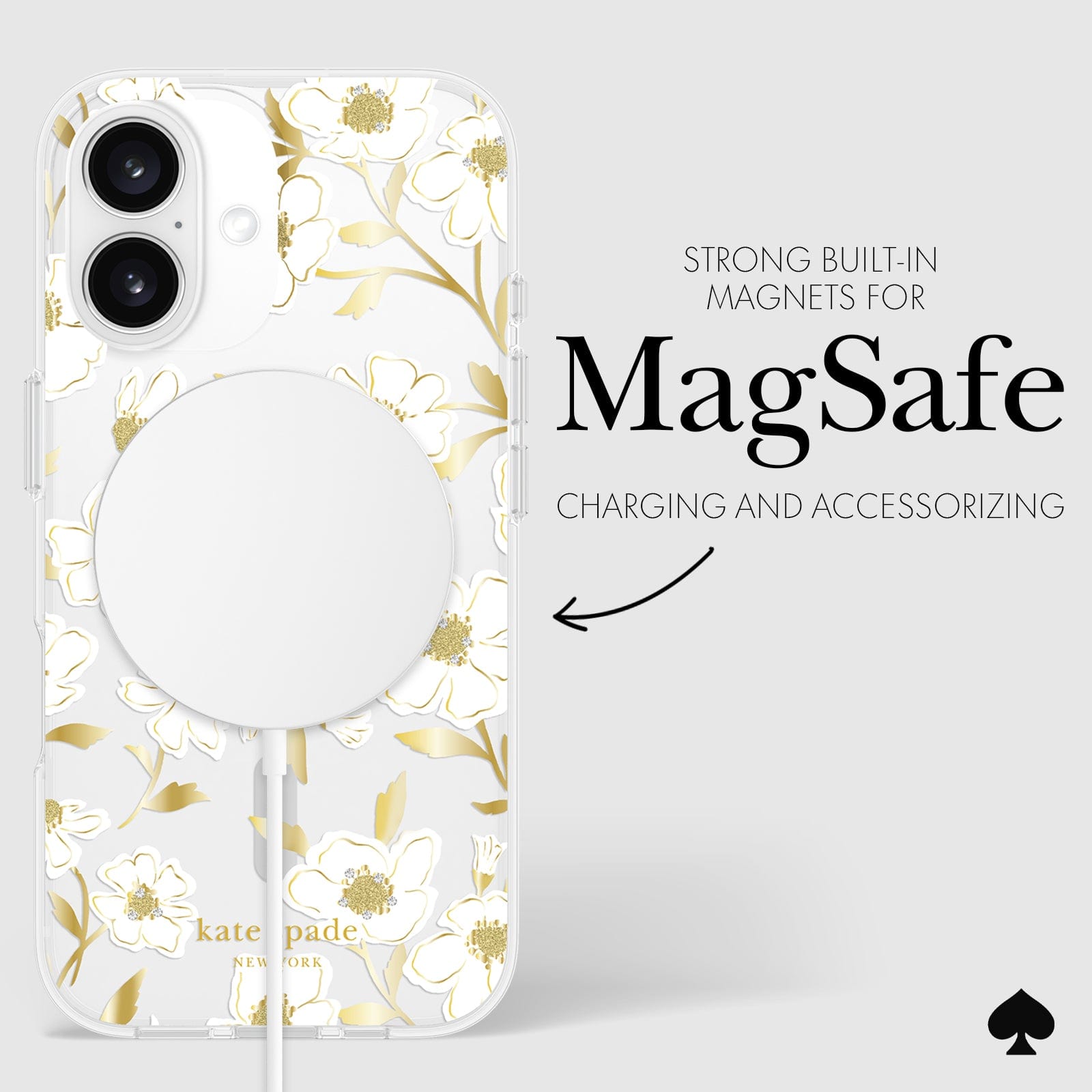 STRONG BUILT-IN MAGNETS FOR MAGSAFE CHARGING AND ACCESSORIZING