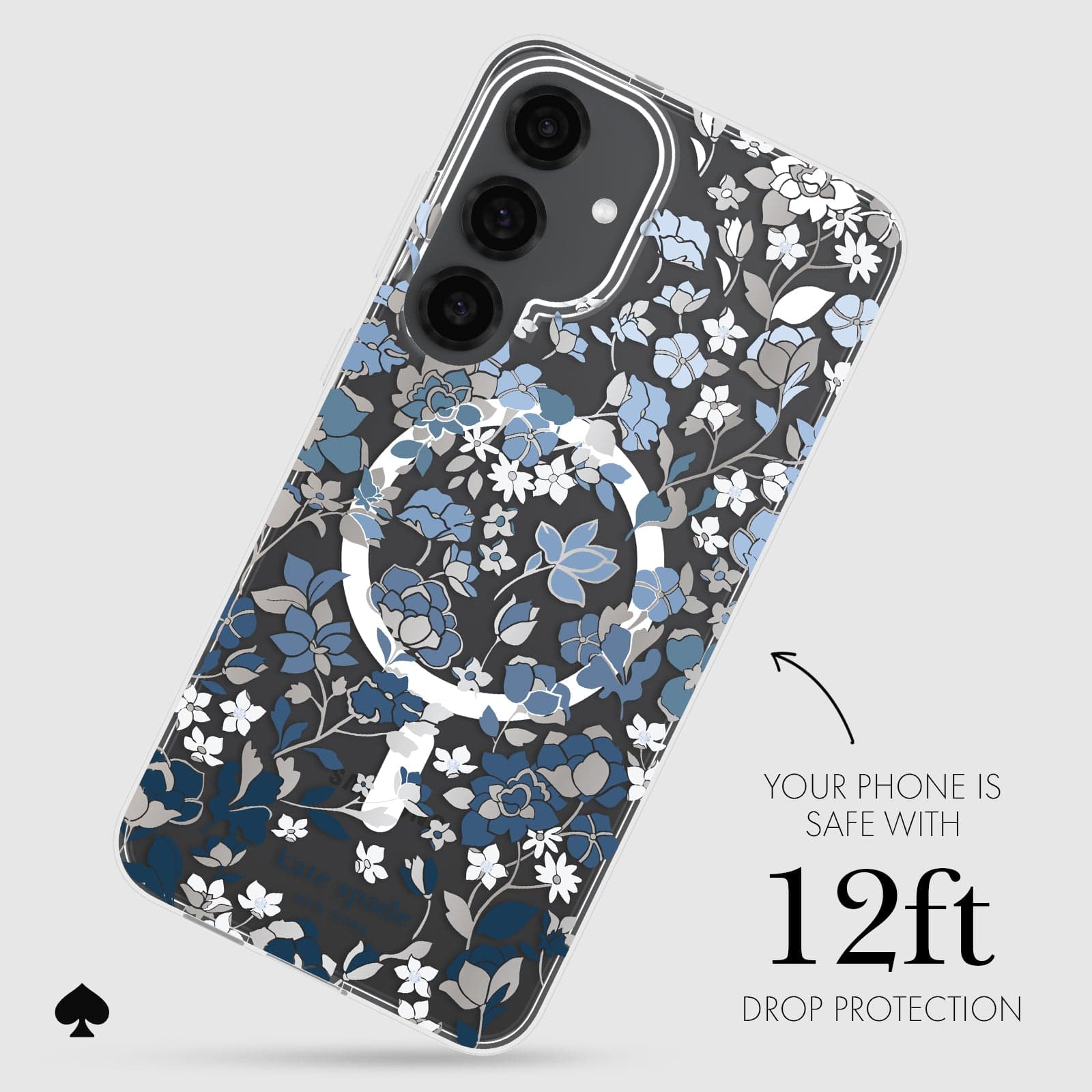 YOUR PHONE IS SAFE WITH 12-FOOT DROP PROTECTION