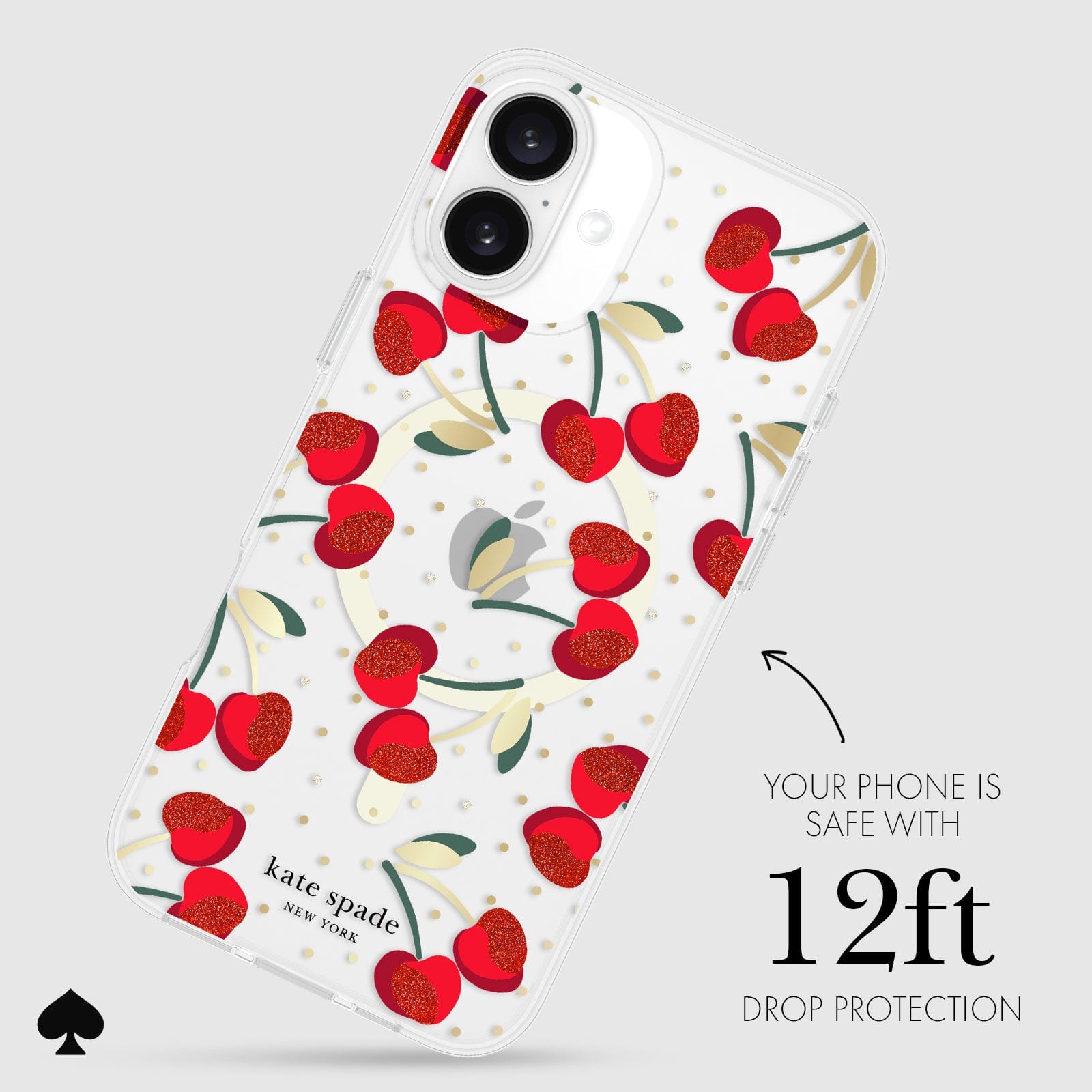 YOUR PHONE IS SAFE WITH 12-FOOT DROP PROTECTION