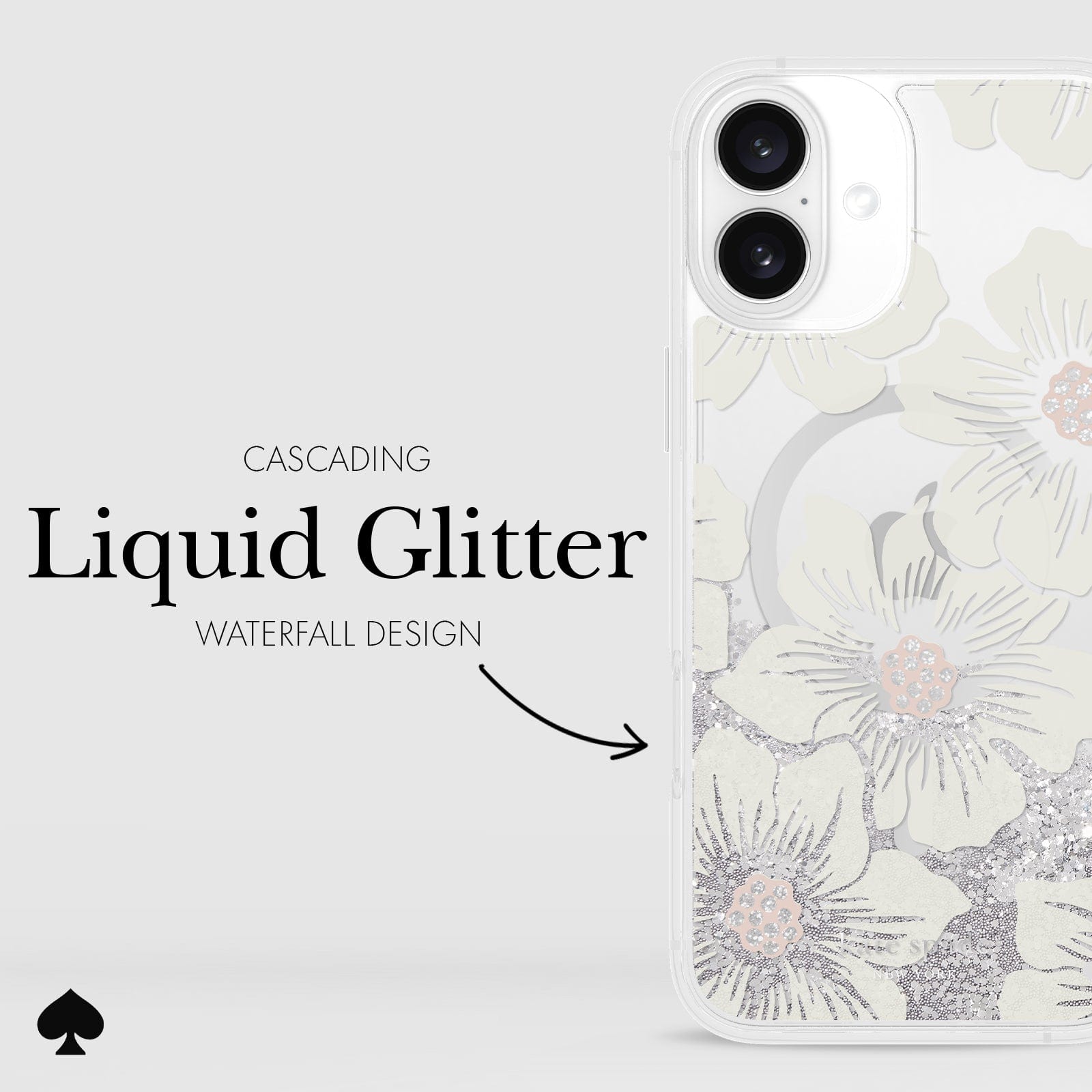 CASCADING LIQUID GLITTER WATERFALL DESIGN