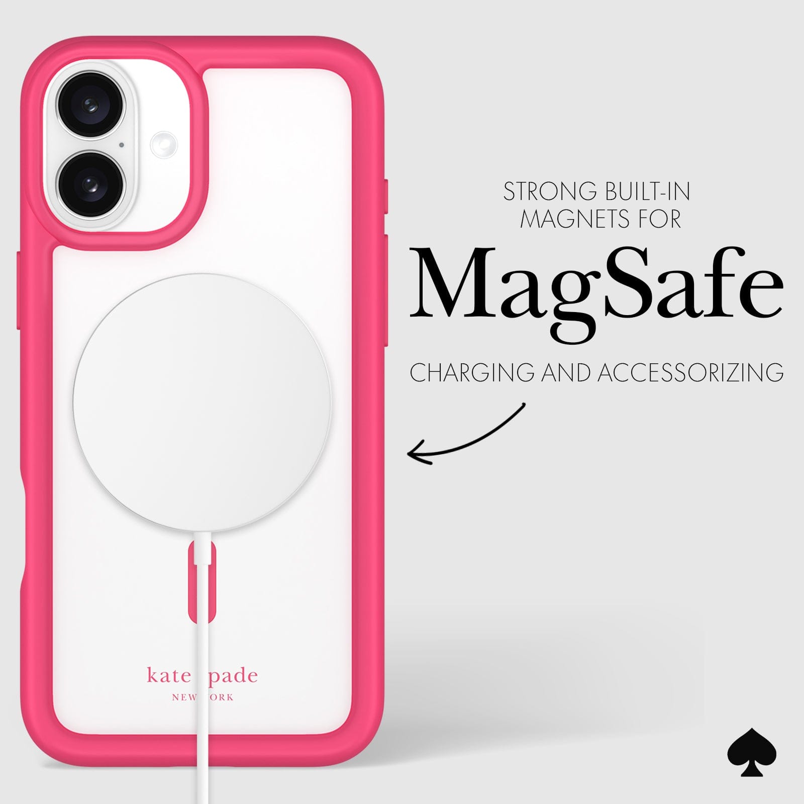 STRONG BUILT IN MAGNETS FOR MAGSAFE CHARGING AND ACCESSORIZING