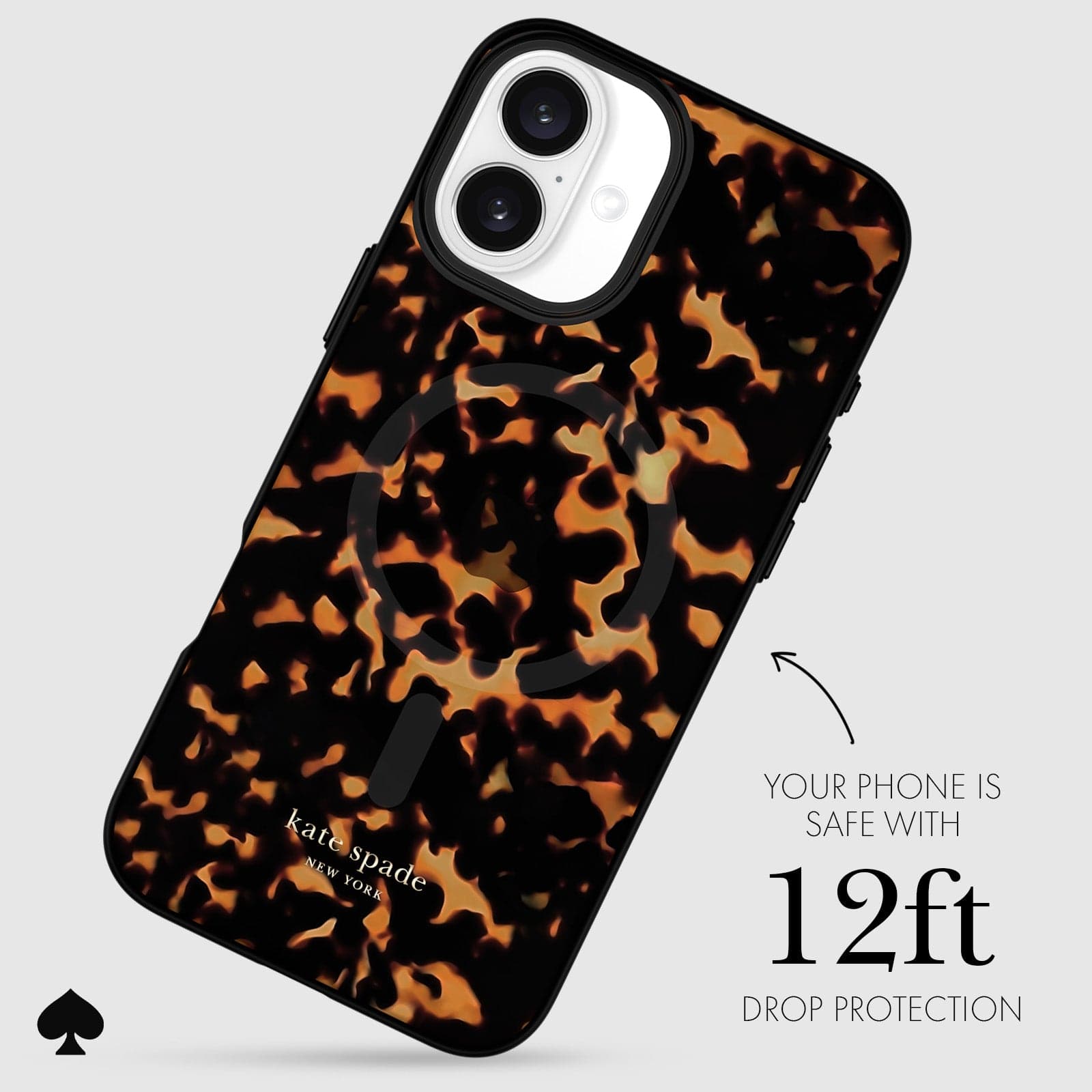 YOUR PHONE IS SAFE WITH 12-FOOT DROP PROTECTION