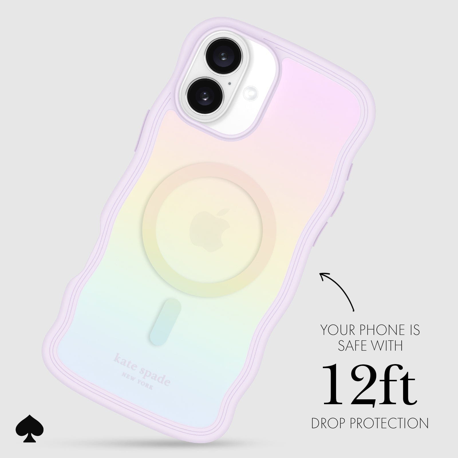 YOUR PHONE IS SAFE WITH 12-FOOT DROP PROTECTION