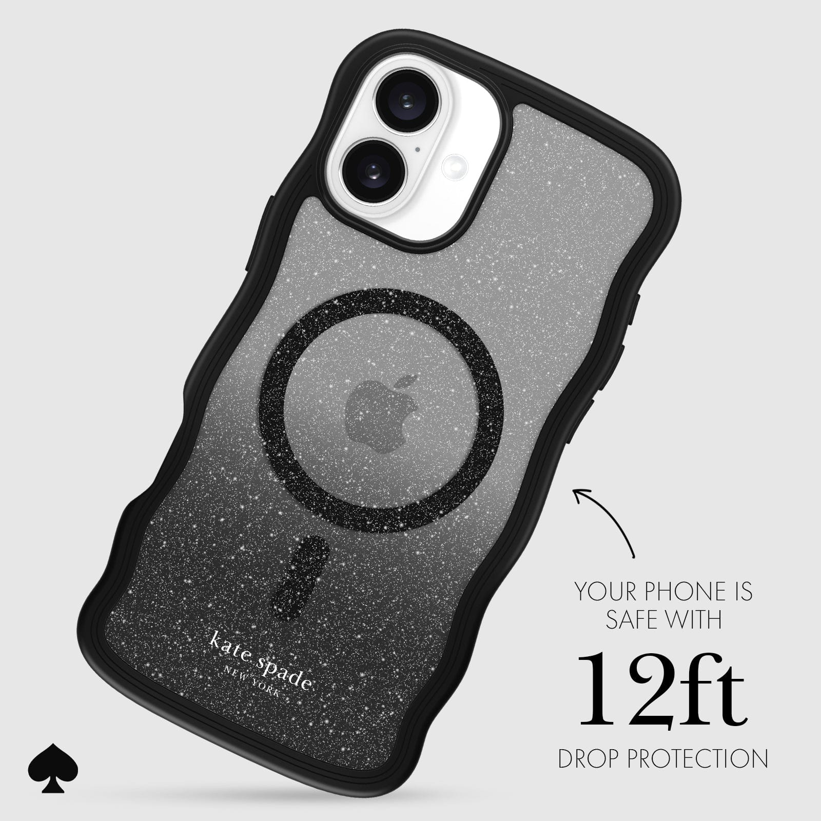 YOUR PHONE IS SAFE WITH 12-FOOT DROP PROTECTION