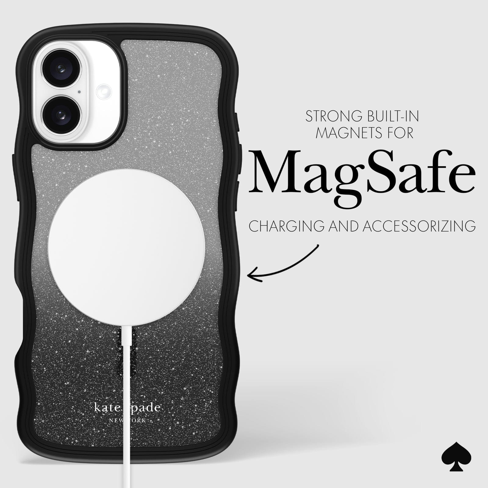 STRONG BUILT-IN MAGNETS FOR MAGSAFE CHARGING AND ACCESSORIZING