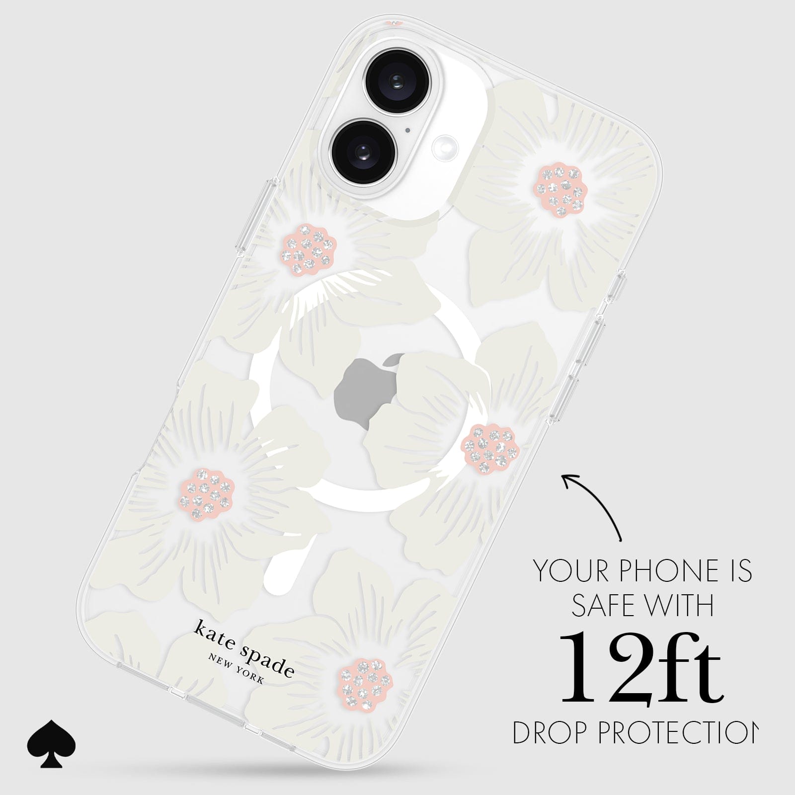 YOUR PHONE IS SAFE WITH 12-FOOT DROP PROTECTION
