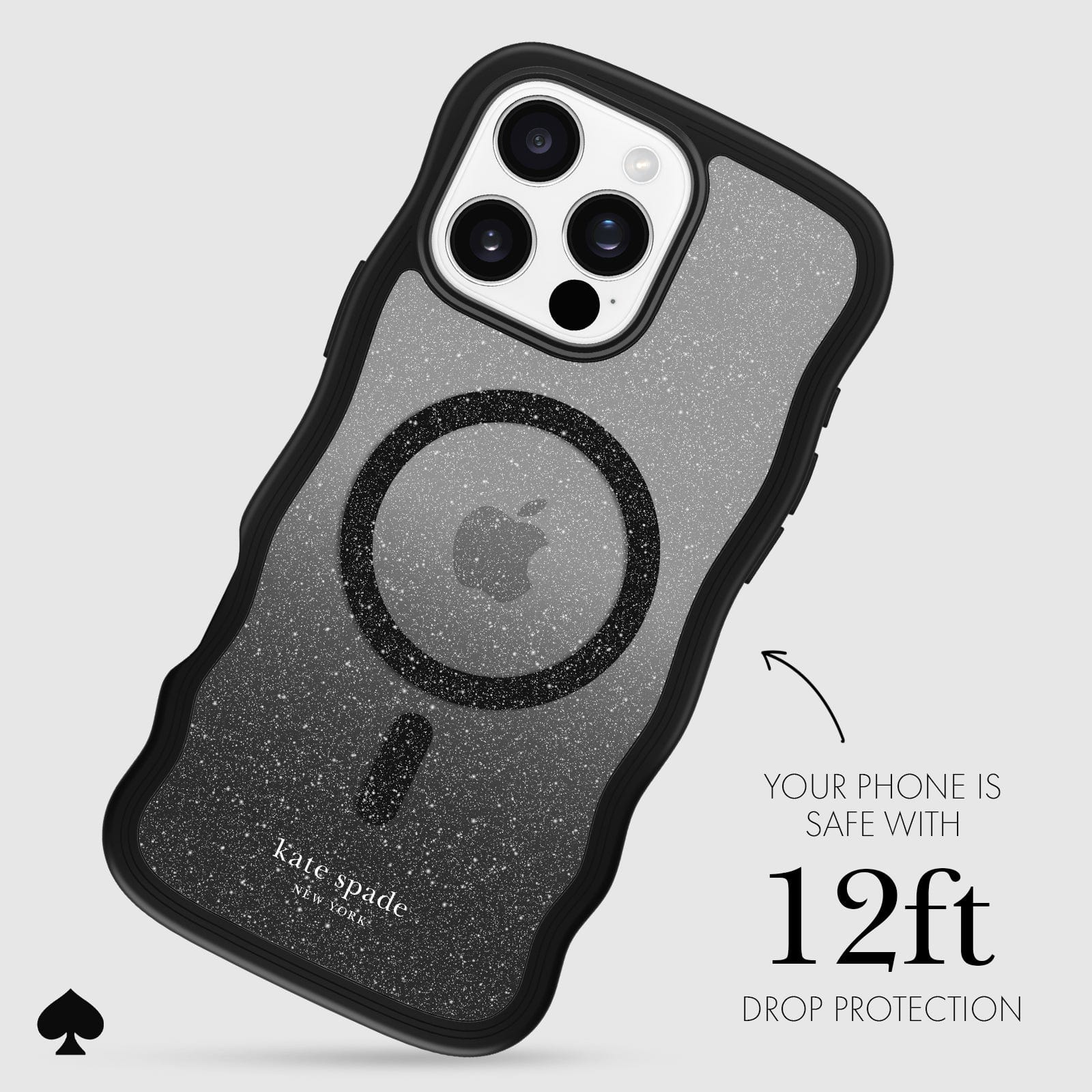 YOUR PHONE IS SAFE WITH 12 FOOT DROP PROTECTION