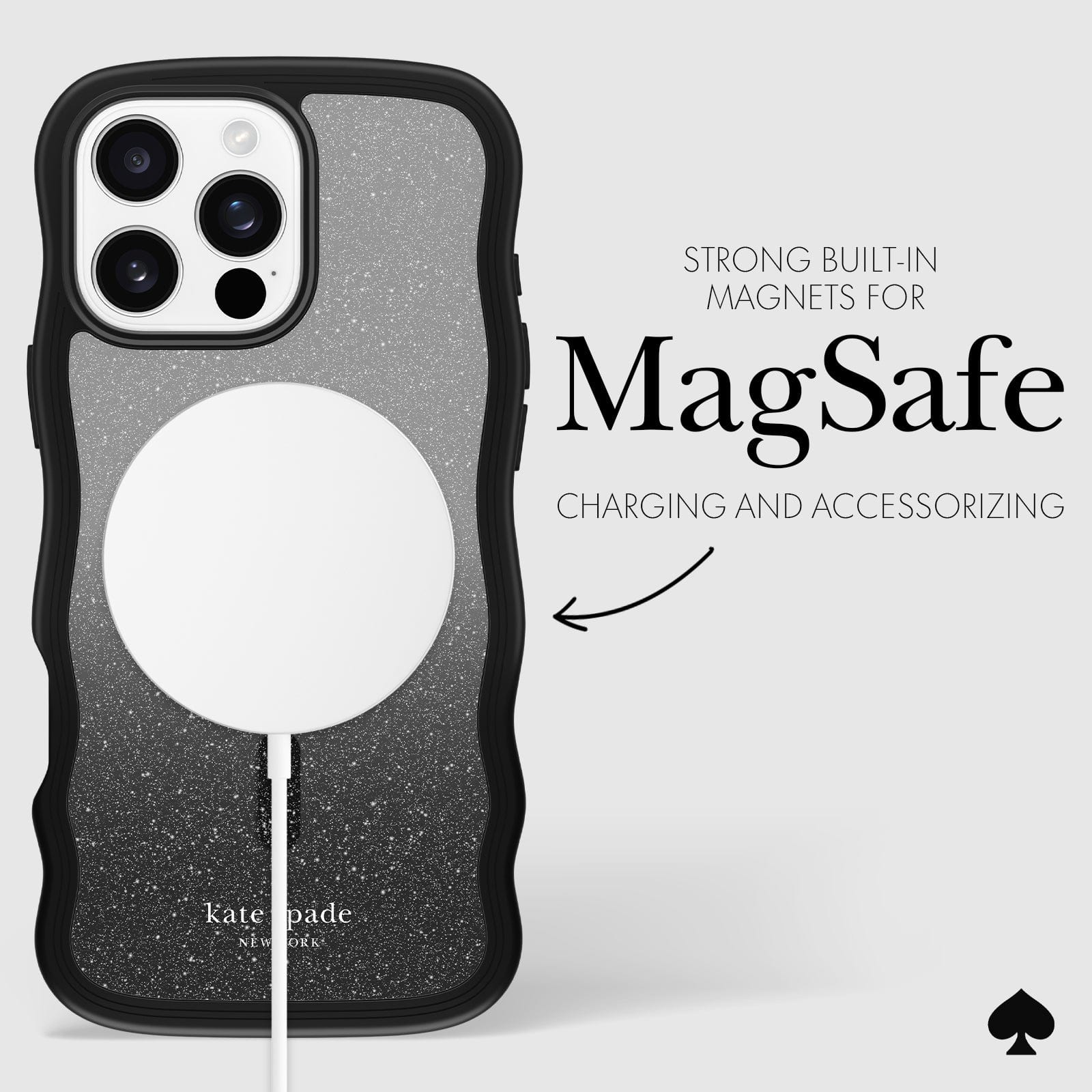 STRONG BUILT IN MAGNETS FOR MAGSAFE CHARGING AND ACCESSORIZING