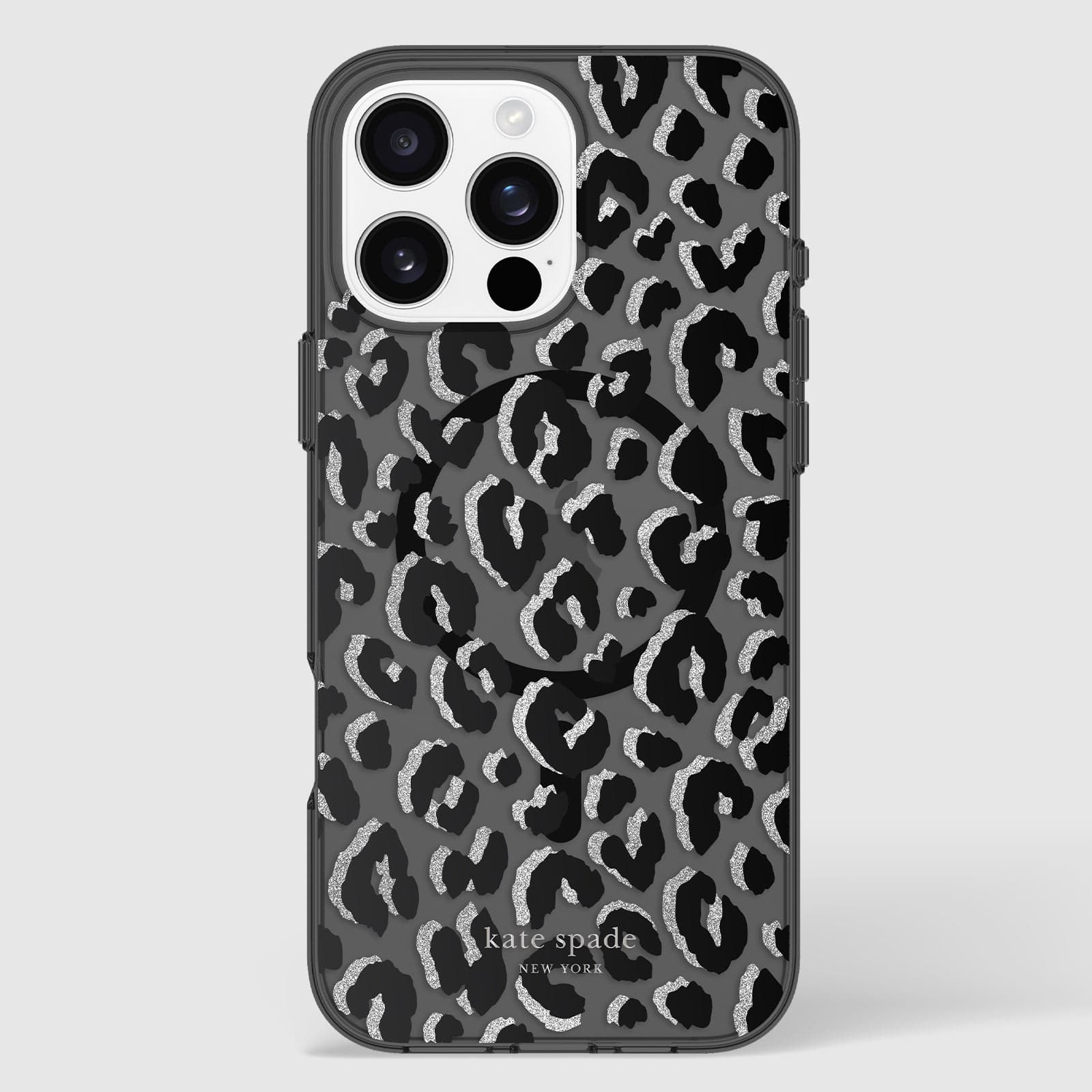 kate spade new york Black City Leopard MagSafe iPhone 16 Pro Max