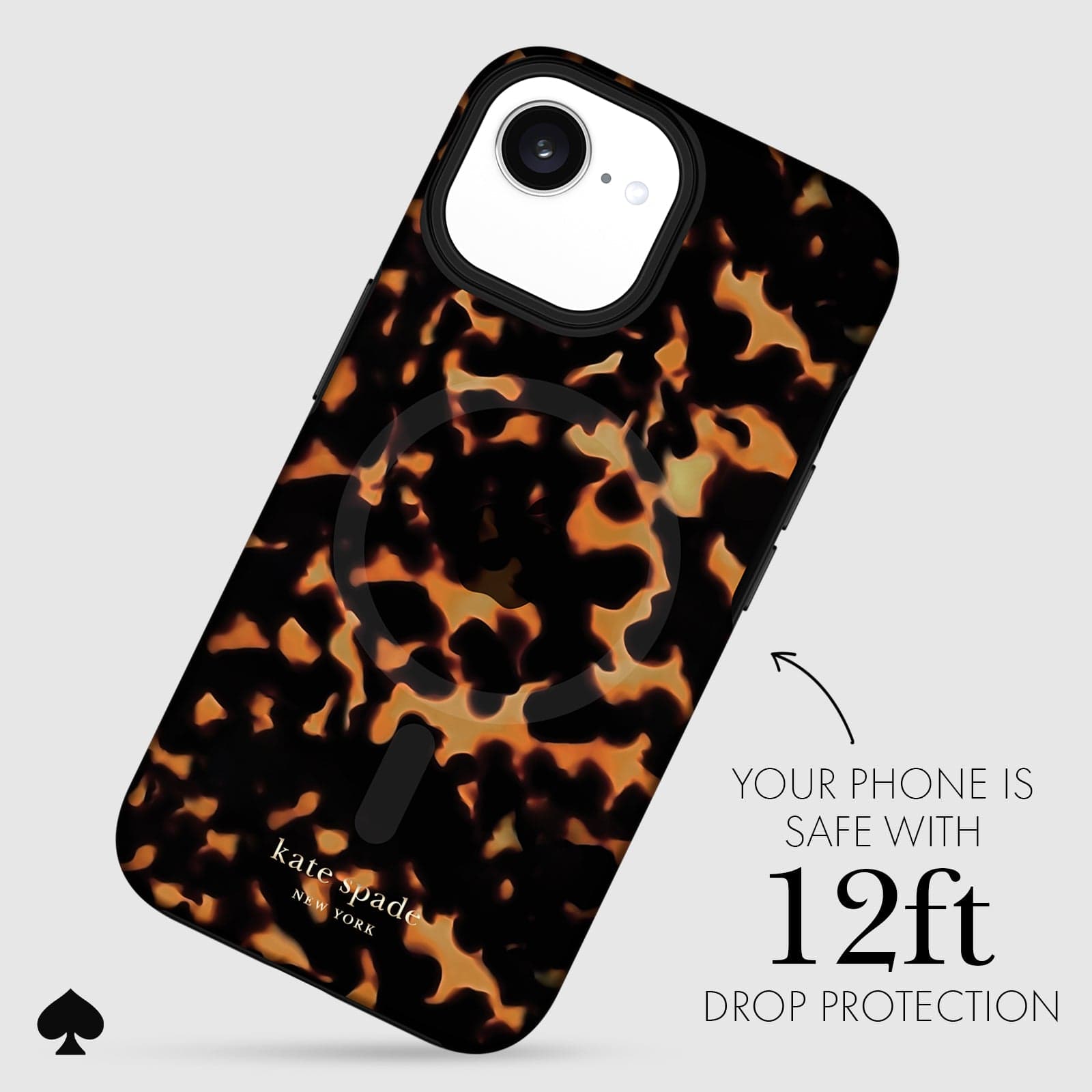 YOUR PHONE IS SAFE WITH 12-FOOT DROP PROTECTION