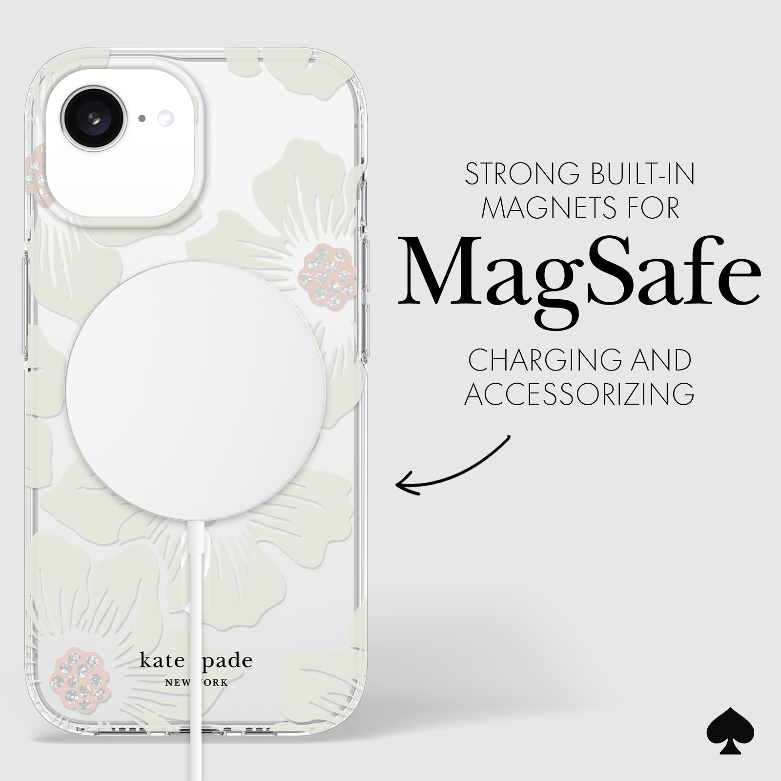 STRONG BUILT-IN MAGNETS FOR MAGSAFE CHARGING AND ACCESSORIZING