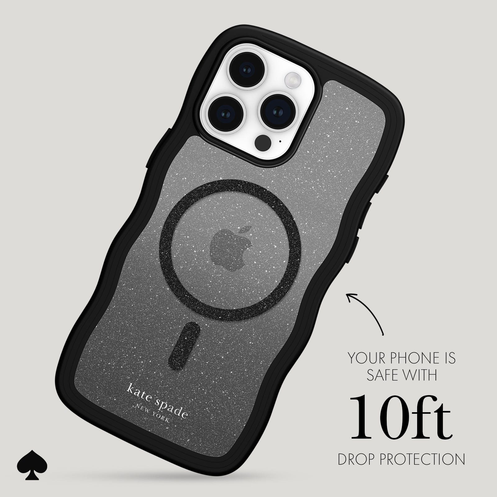 YOUR PHONE IS SAFE WITH 10FT DROP PROTECTION