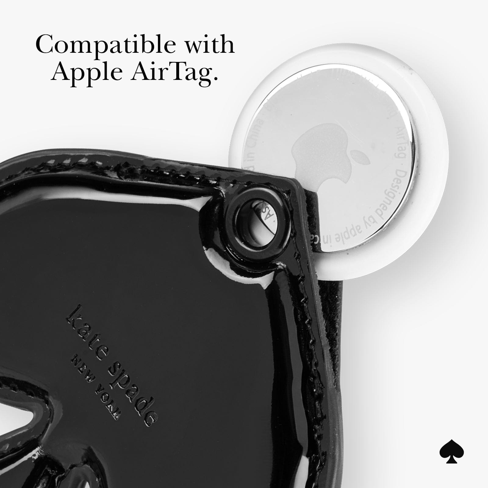 kate spade new york Spade Charm AirTag Keychain
