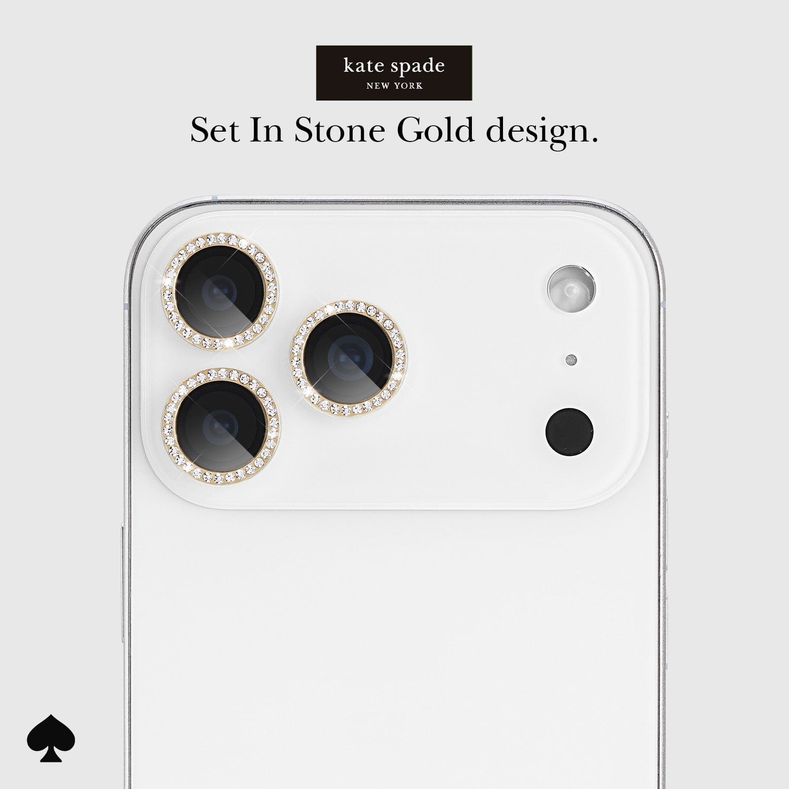 kate spade new york Camera Lens Protector Set in Stone Gold - iPhone 17 Pro / 17 Pro Max