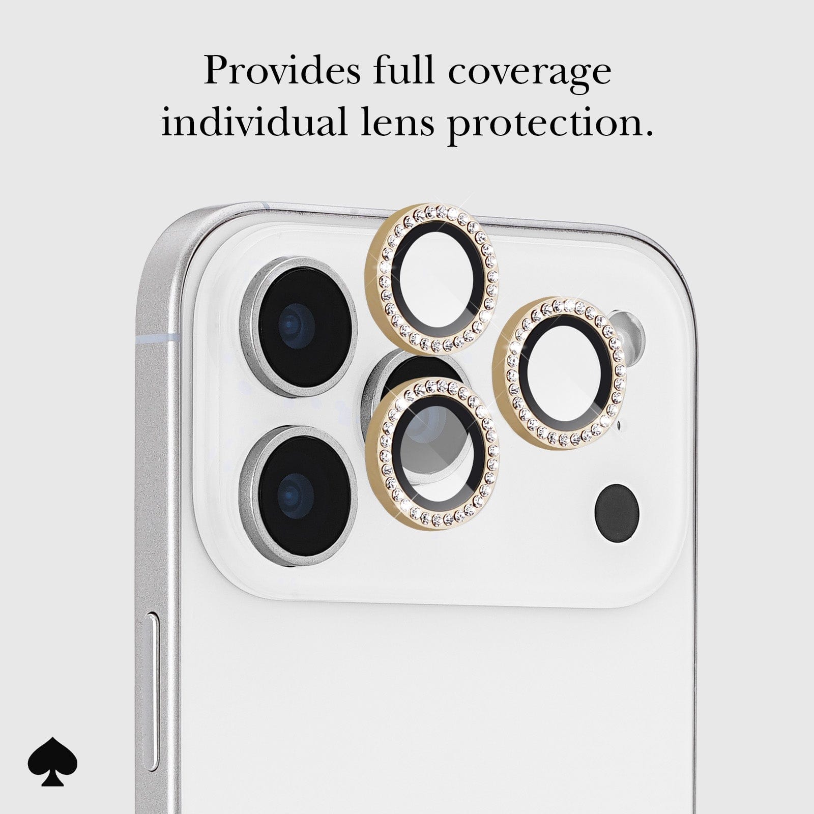 kate spade new york Camera Lens Protector Set in Stone Gold - iPhone 17 Pro / 17 Pro Max