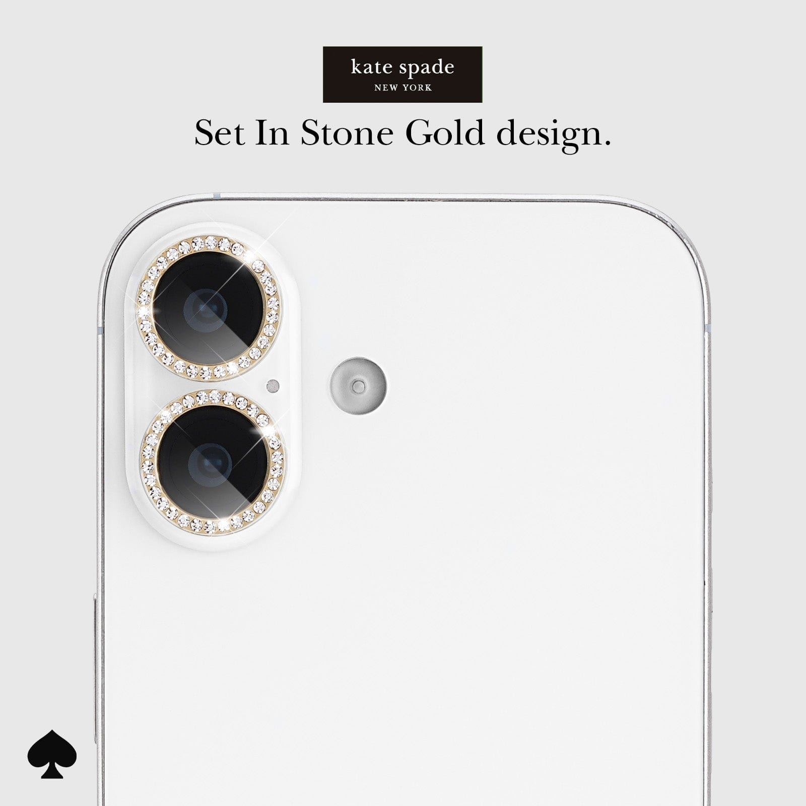 kate spade new york Camera Lens Protector Set in Stone Gold - iPhone 17