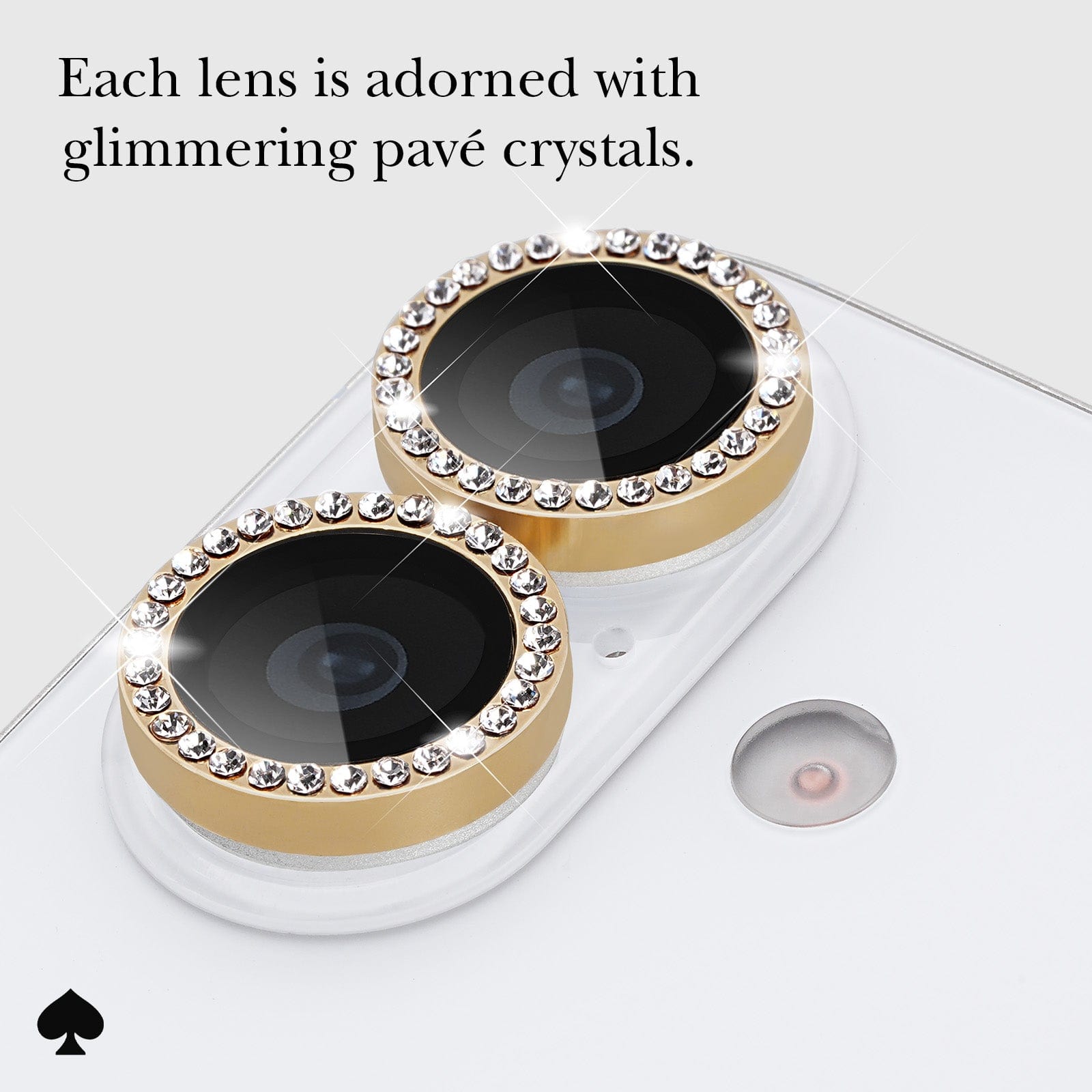 kate spade new york Camera Lens Protector Set in Stone Gold - iPhone 17