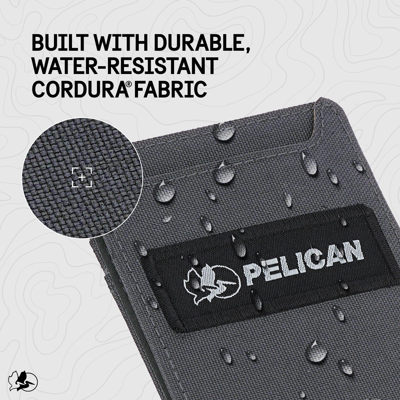 built with durable, water-resistant cordura fabric