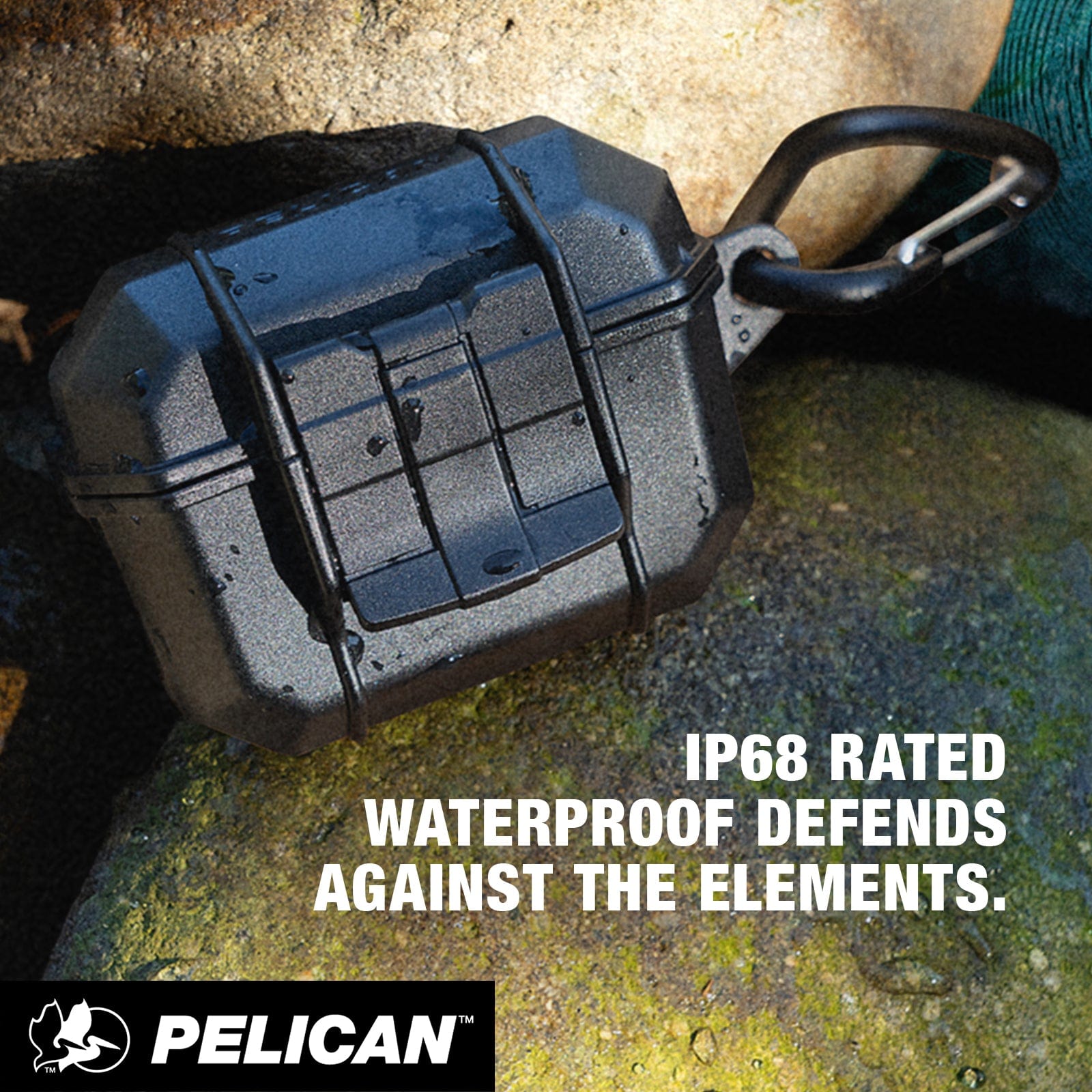 IP68 Rated. Waterproof defends against the elements.