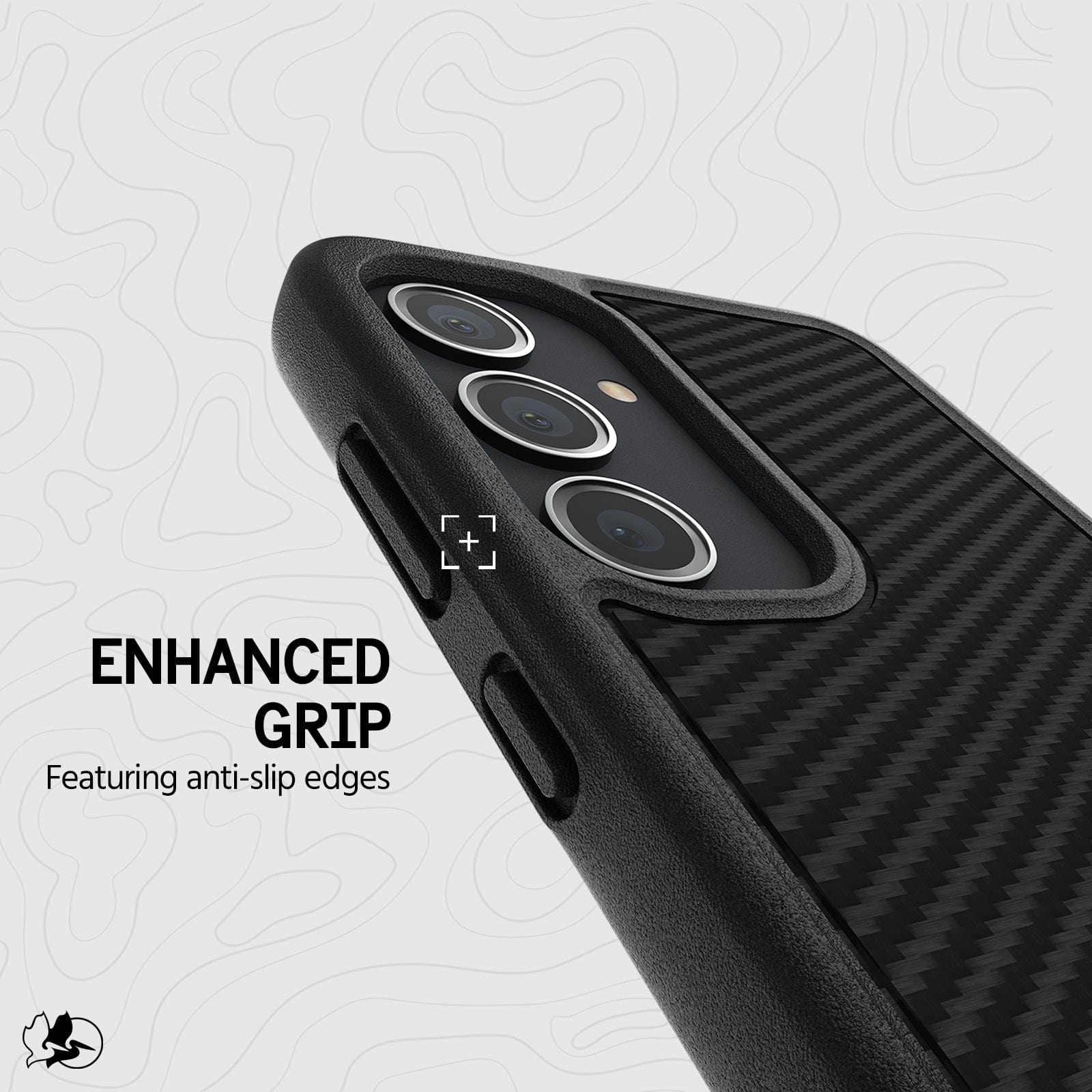 ENHANCED GRIP FEATURING ANTI-SLIP EDGES