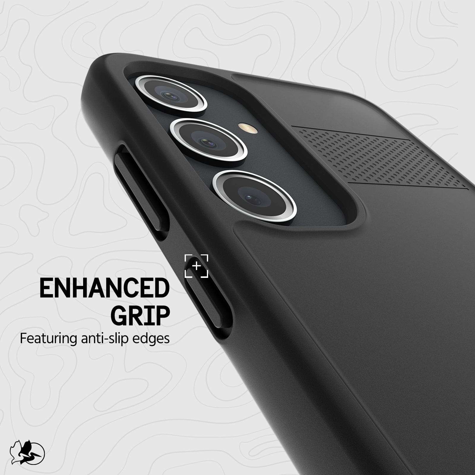 ENHANCED GRIP FEATURING ANTI-SLIP EDGES