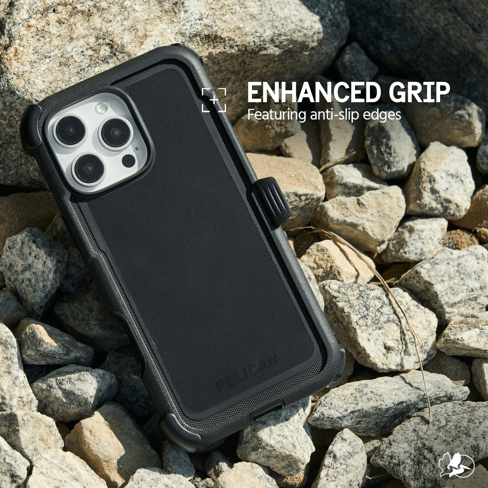 ENHANCED GRIP FEATURING ANTI SLIP EDGES