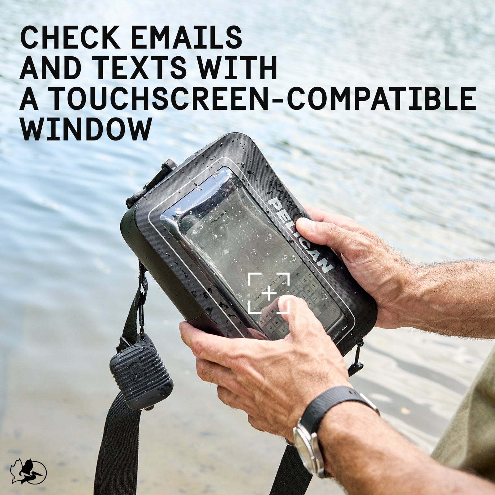 TOUCHSCREEN COMPATIBLE WINDOW ALLOWS FOR PHONE USE WITHOUT REMOVAL