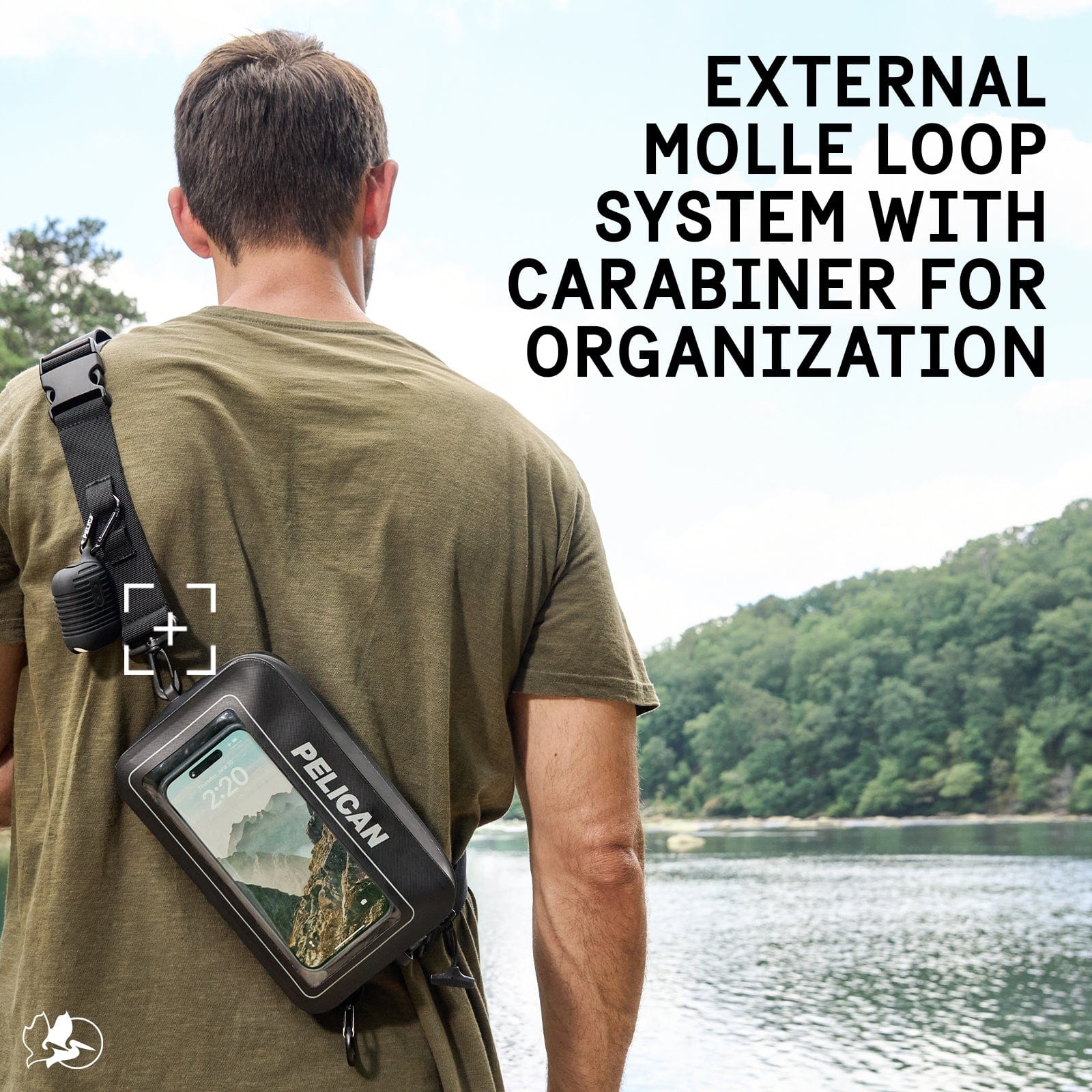 EXTERNAL MOLLE LOOP SYSTEM WITH CARABINER ORGANIZATION