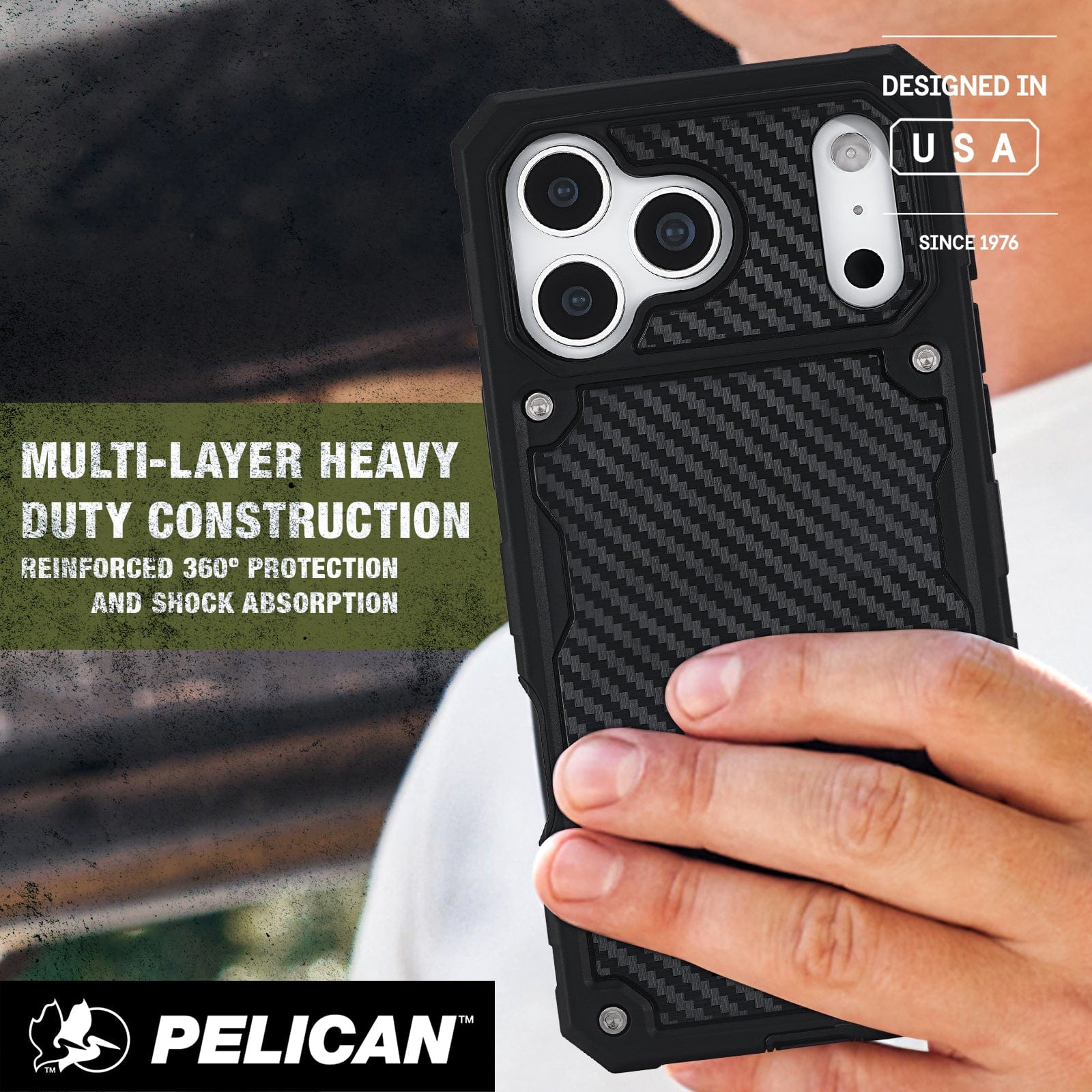 Multi-layer Heavy Duty Construction reinforced 360 degree protection and shock absorption