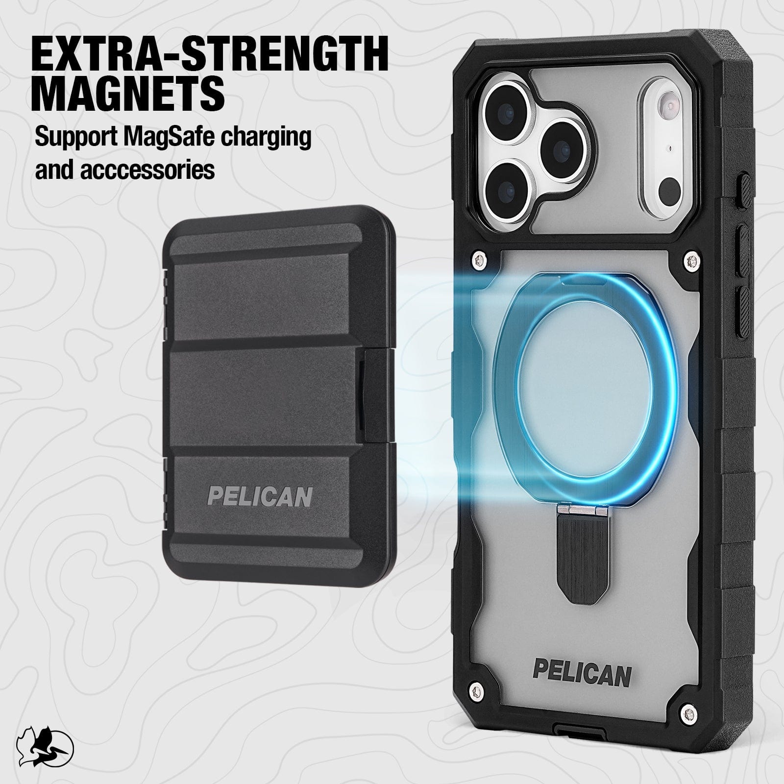 Extra strength magnets, support MagSafe charging and accessories