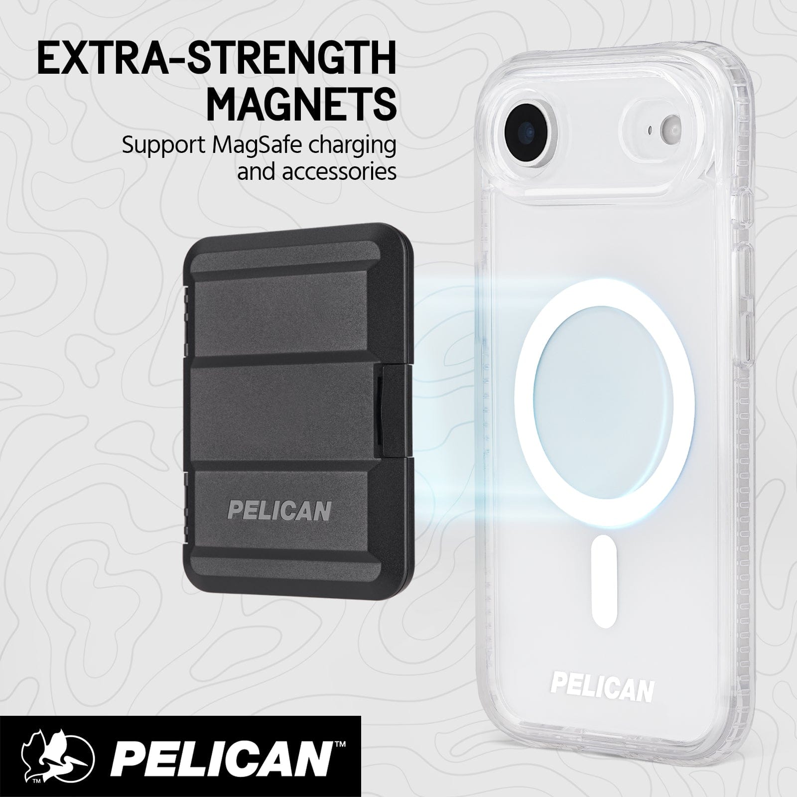 EXTRA-STRENGTH MAGNETS SUPPORT MAGSAFE CHARGING AND ACCESSORIES