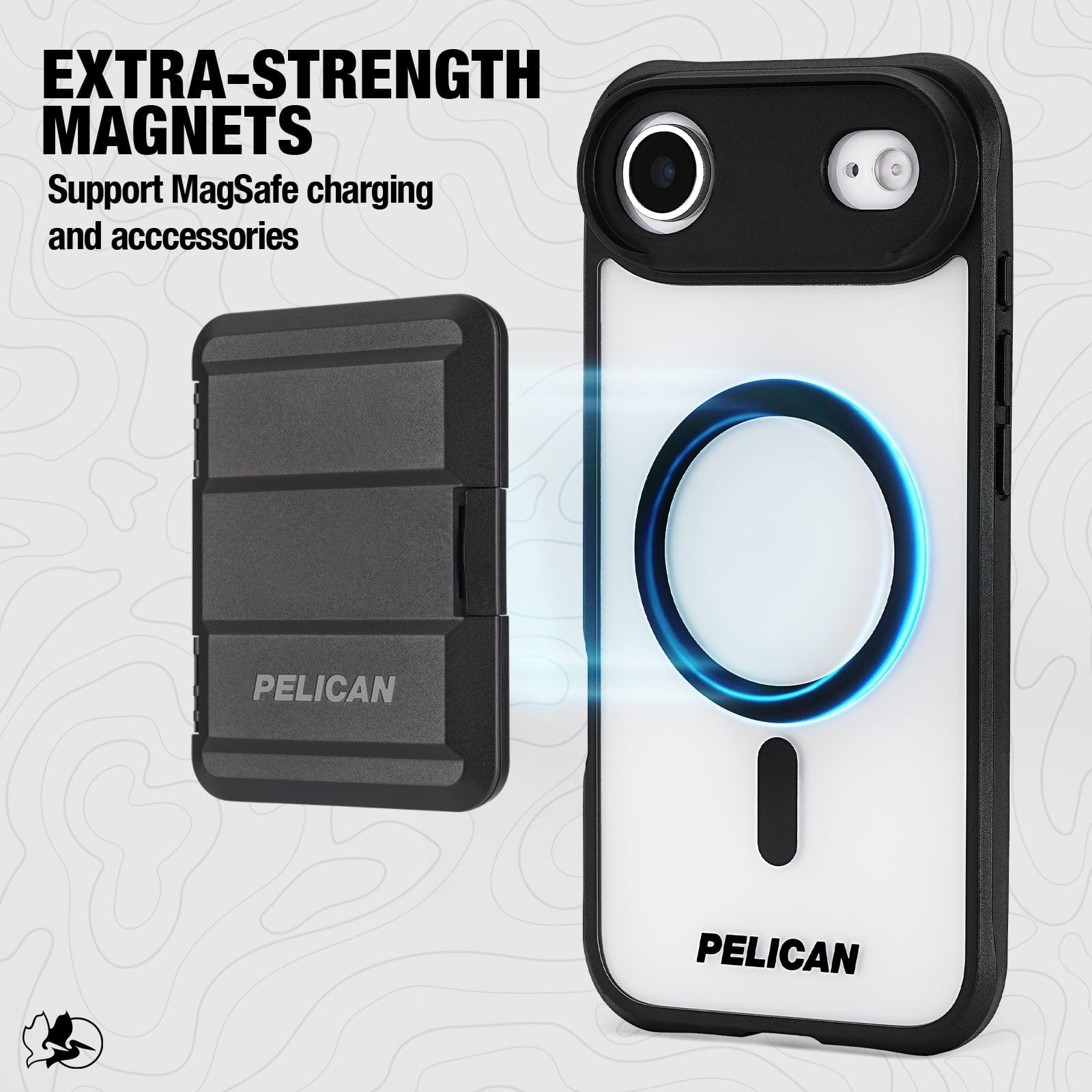 EXTRA-STRENGTH MAGNETS SUPPORT MAGSAFE CHARGING AND ACCESSORES
