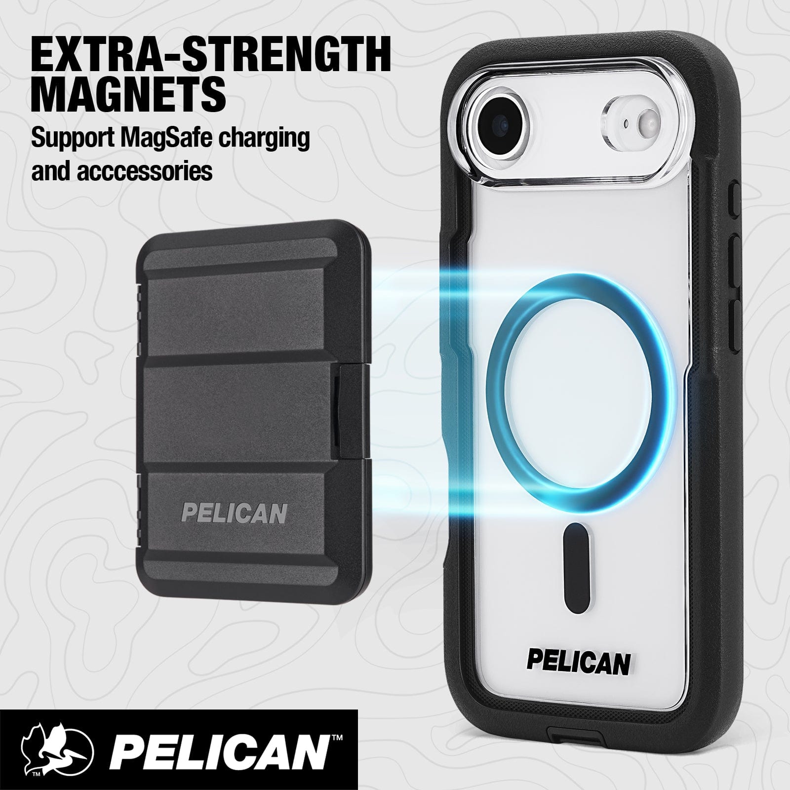 Extra strength magnets, support MagSafe charging and accessories