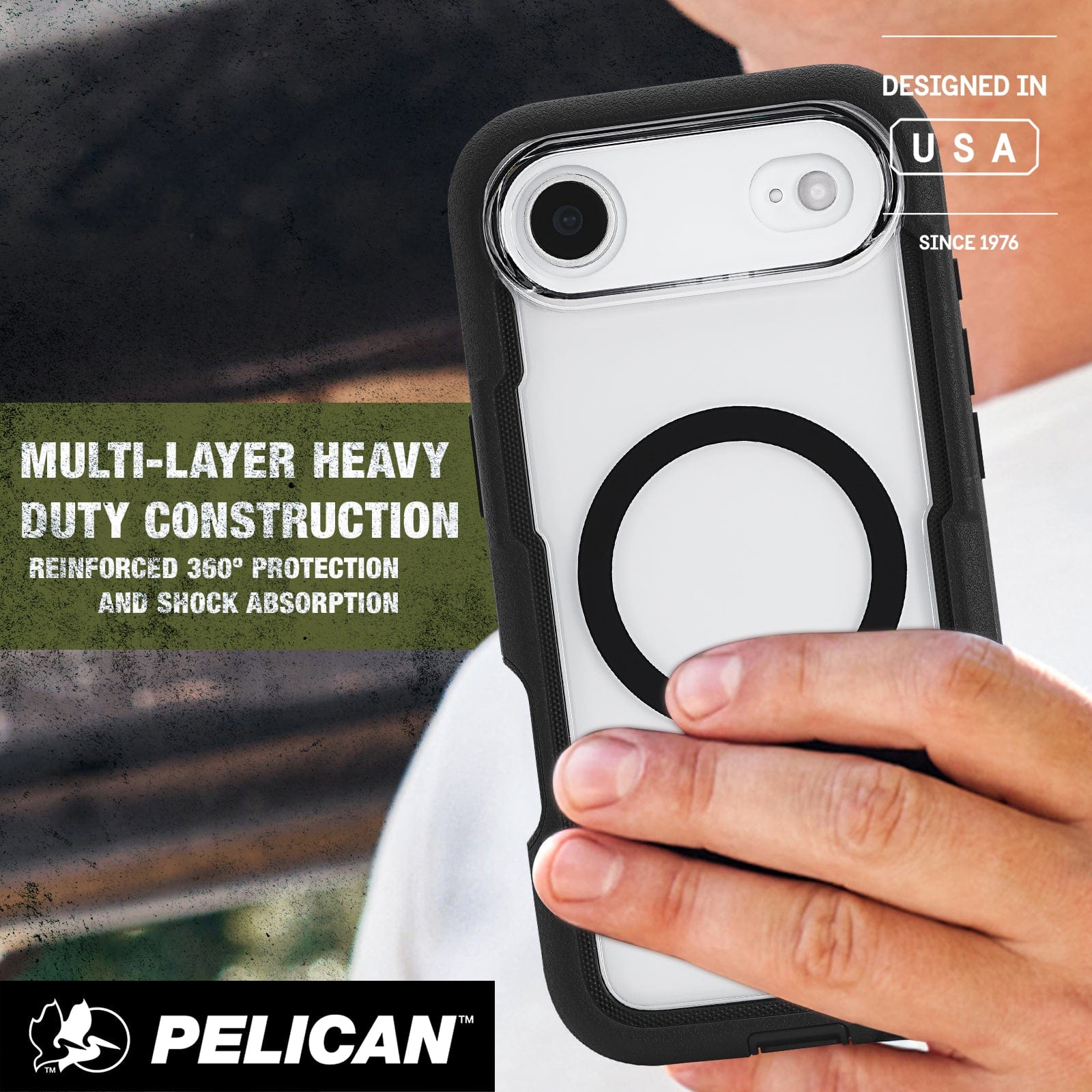Multi-layer Heavy Duty Construction reinforced 360 degree protection and shock absorption