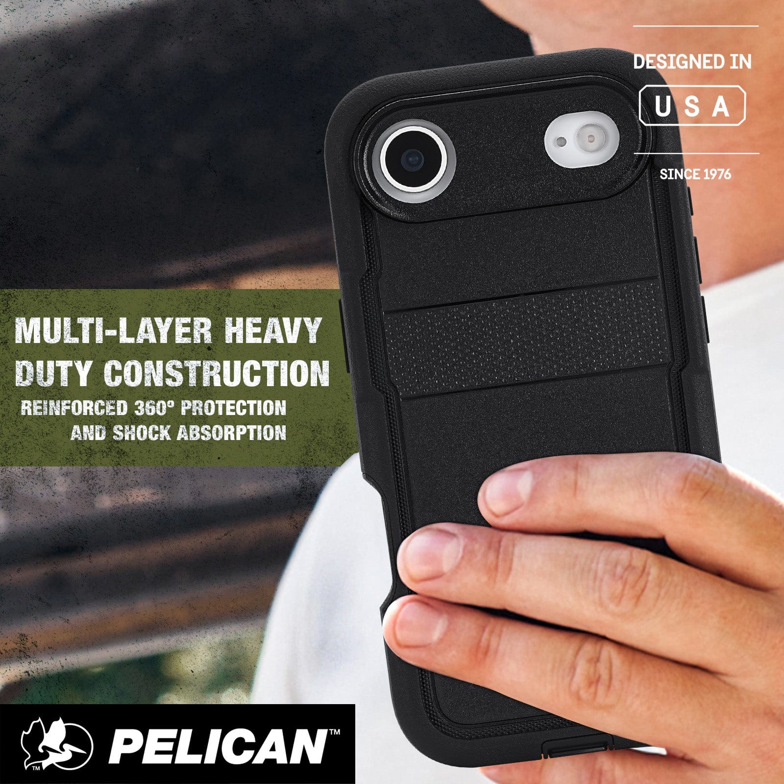 Multi-layer Heavy Duty Construction reinforced 360 degree protection and shock absorption