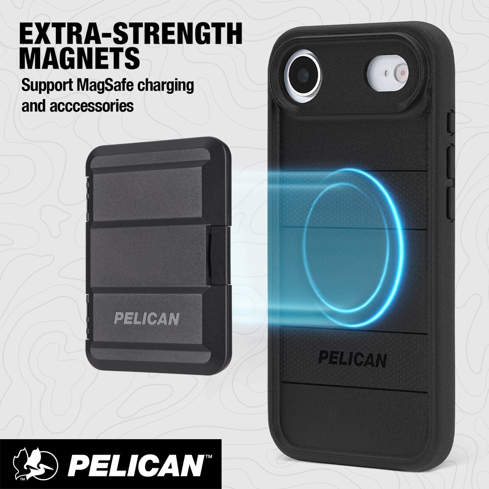 Extra strength magnets, support MagSafe charging and accessories